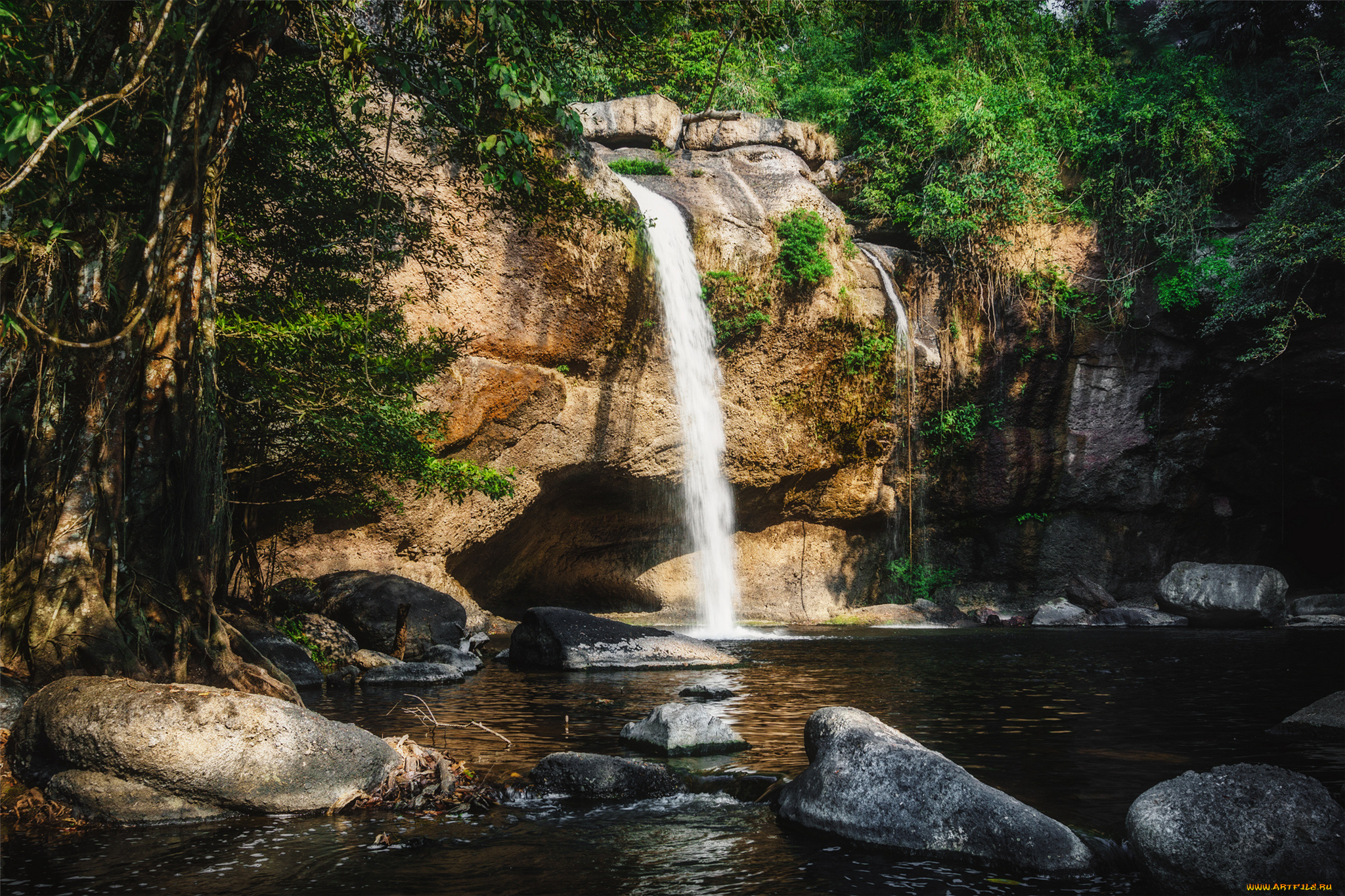 природа, водопады, простор