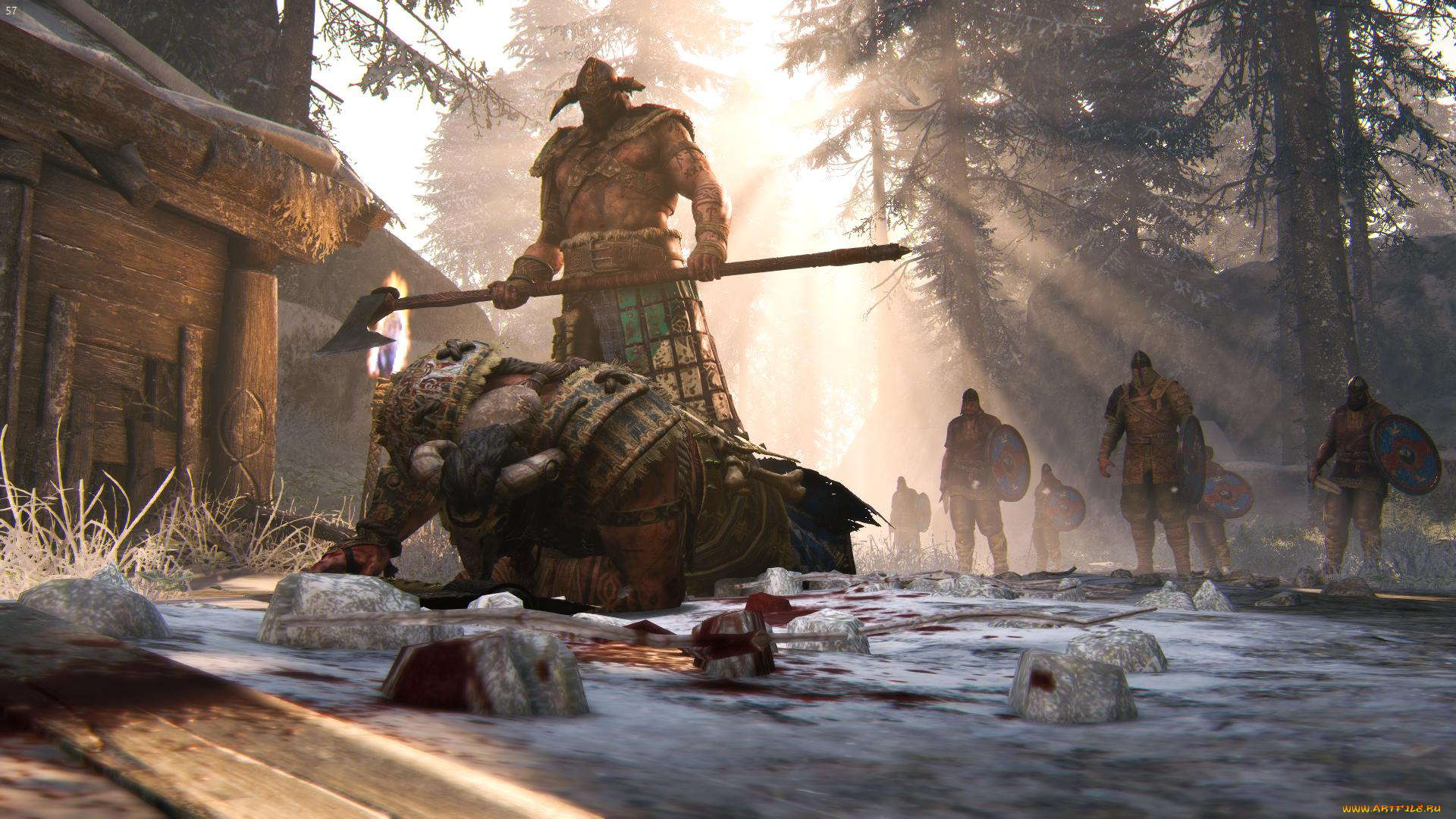 видео, игры, for, honor, викинги, топор, поединок