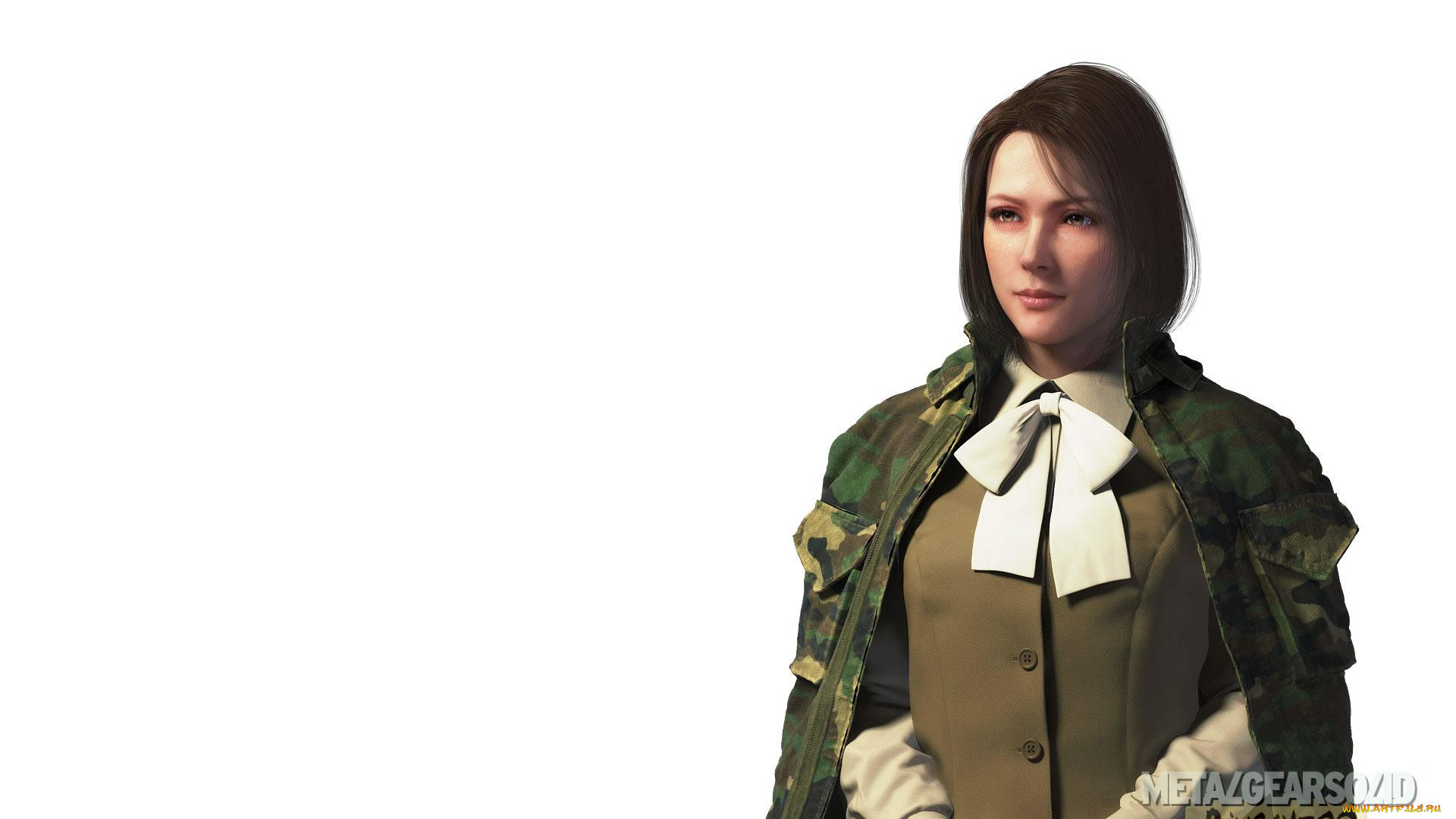 видео, игры, metal, gear, solid, 3, , snake, eater, девушка, бант, камуфляж, костюм