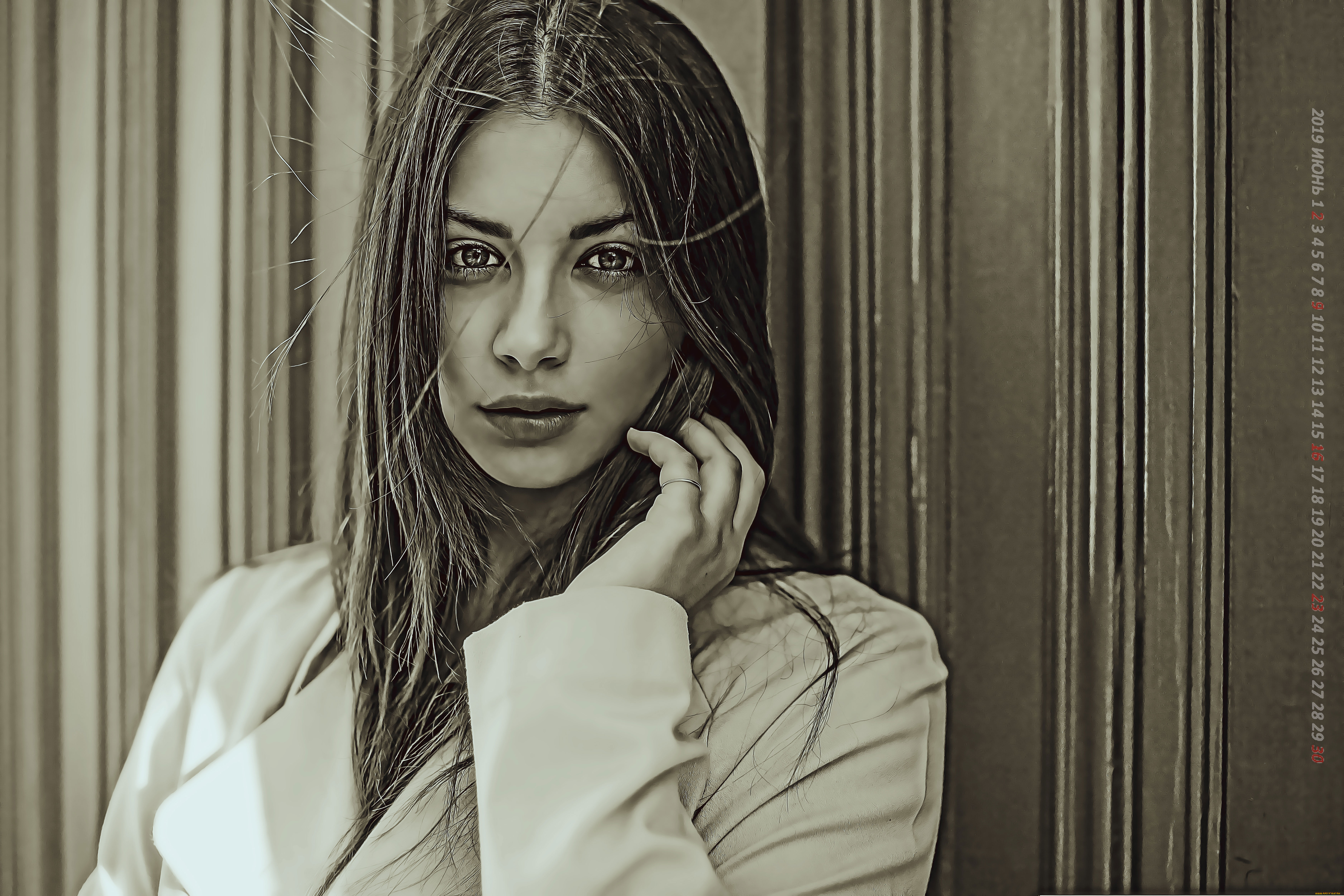 календари, компьютерный, дизайн, 2019, calendar, женщина, взгляд, девушка