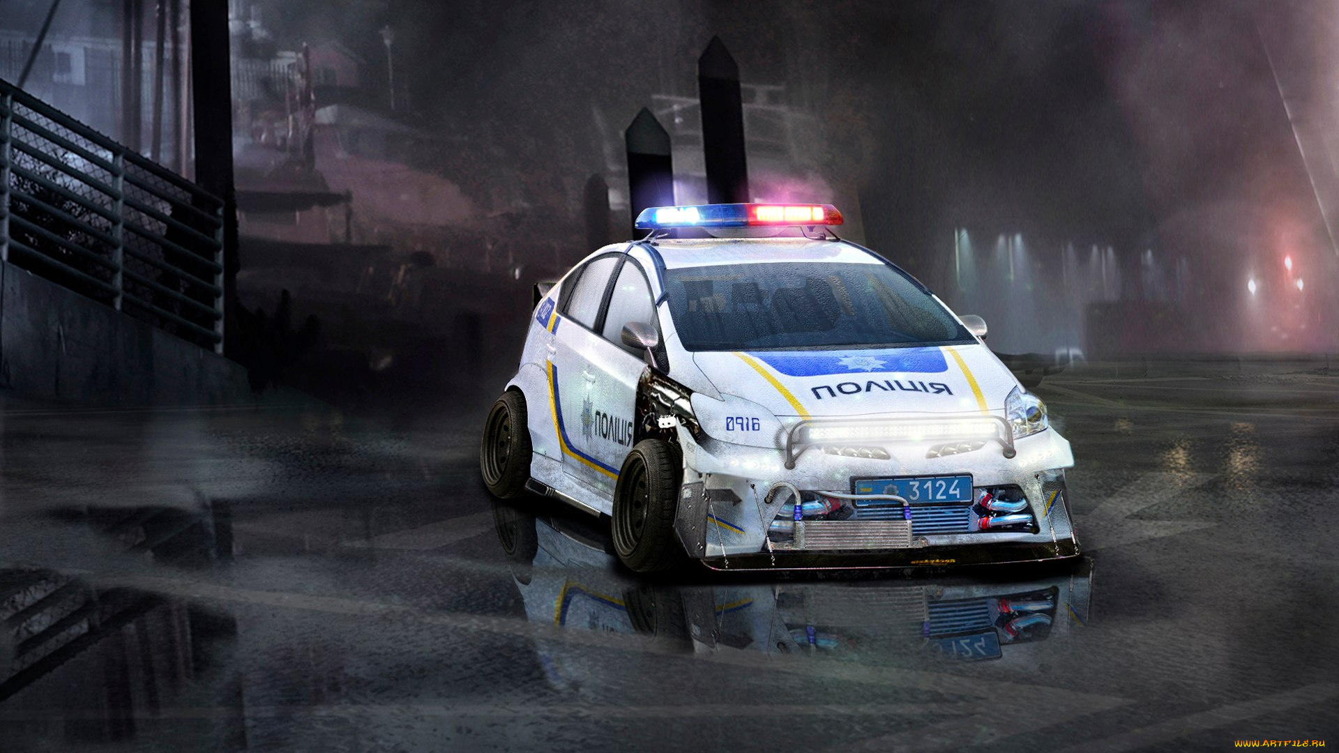 автомобили, виртуальный, тюнинг, toyota, prius