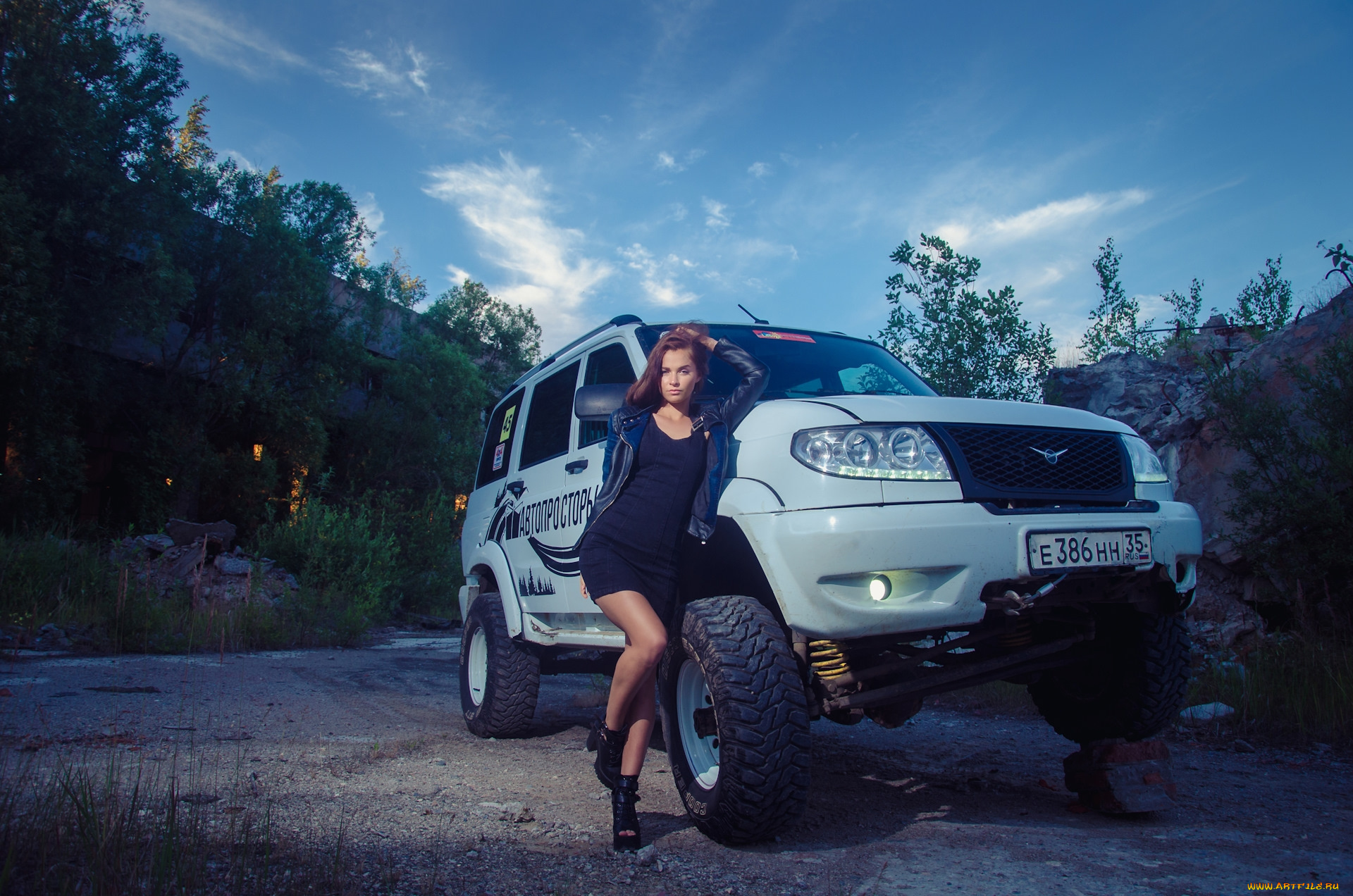 уаз, патриот, автомобили, -авто, с, девушками, уаз, патриот, автомобиль, внедорожник, белый, девушка