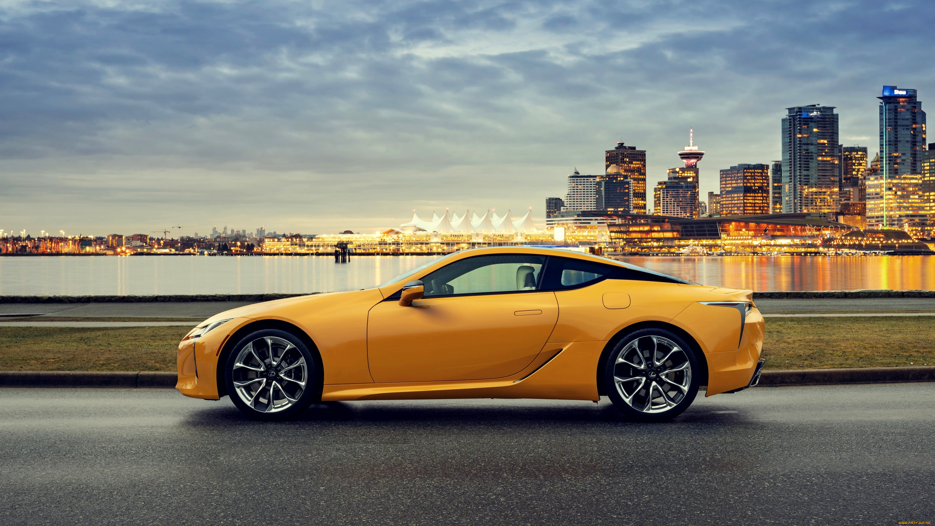2020, lexus, lc, 500, автомобили, lexus, 2020, lc500, inspiration, series, желтый, профиль, лексус