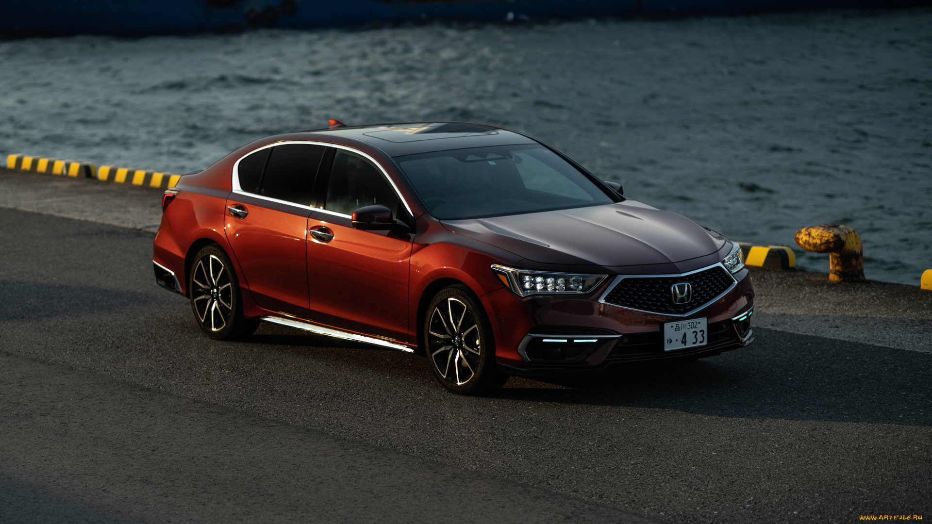 автомобили, honda, legend, ex, hybrid, sensing, elite, 2021, гибрид, красный