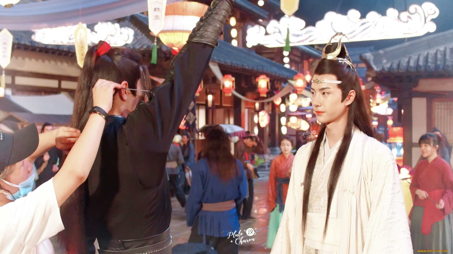 разное, знаменитости, ван, ибо, сяо, чжань, съемки, костюмы, люди