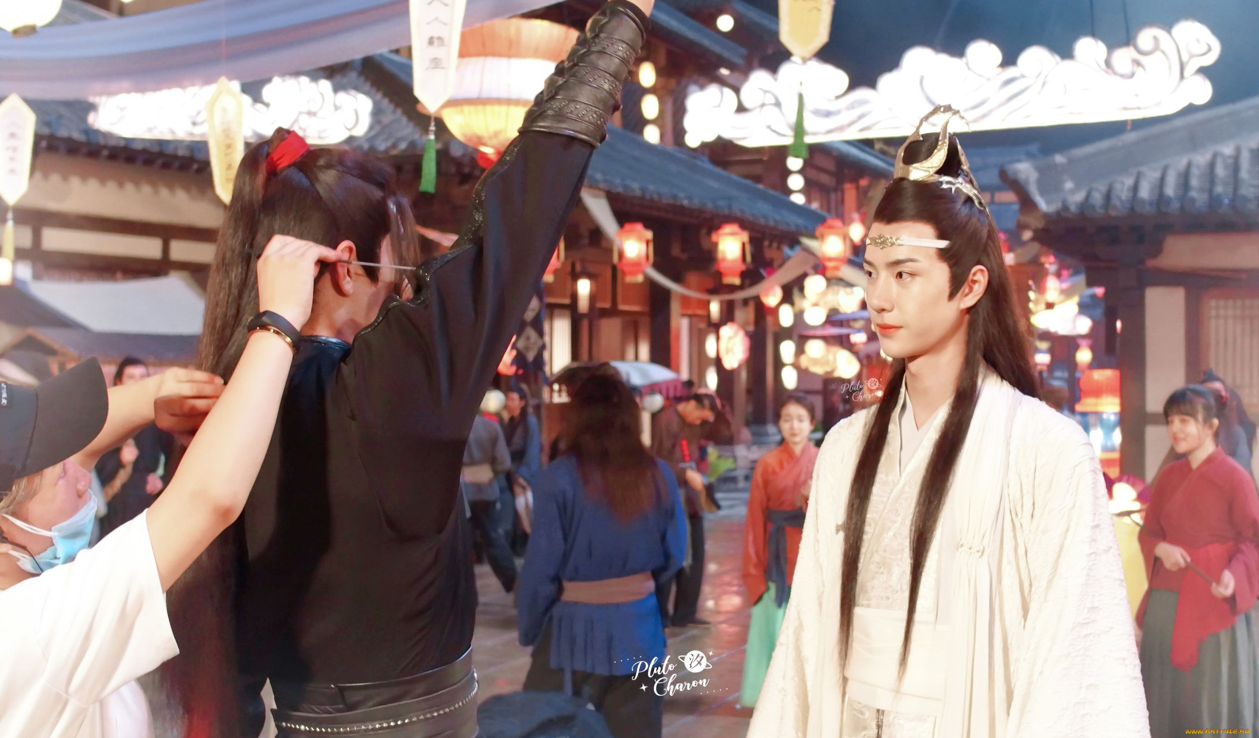 разное, знаменитости, ван, ибо, сяо, чжань, съемки, костюмы, люди