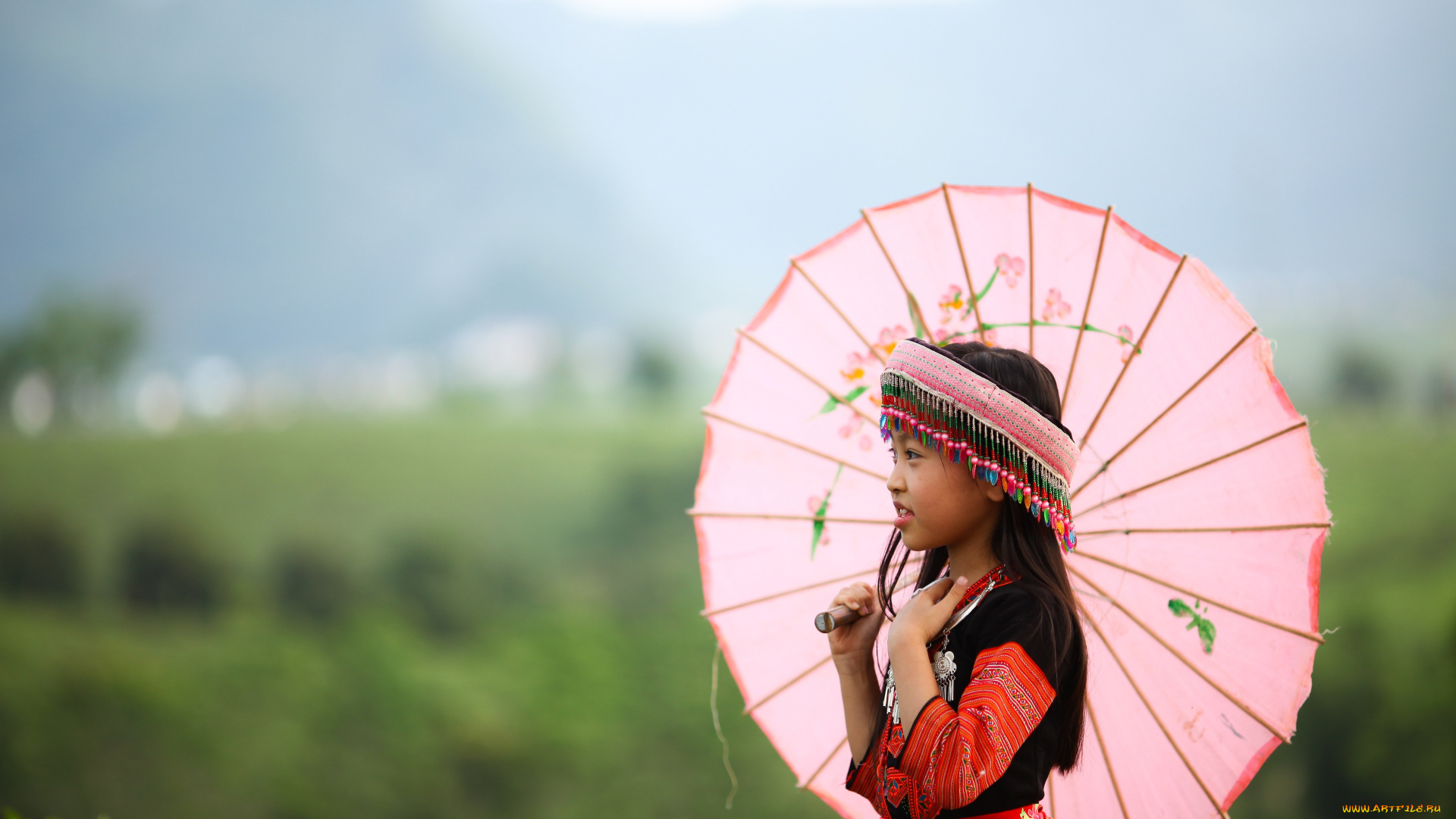 разное, дети, девочка, зонт, костюм