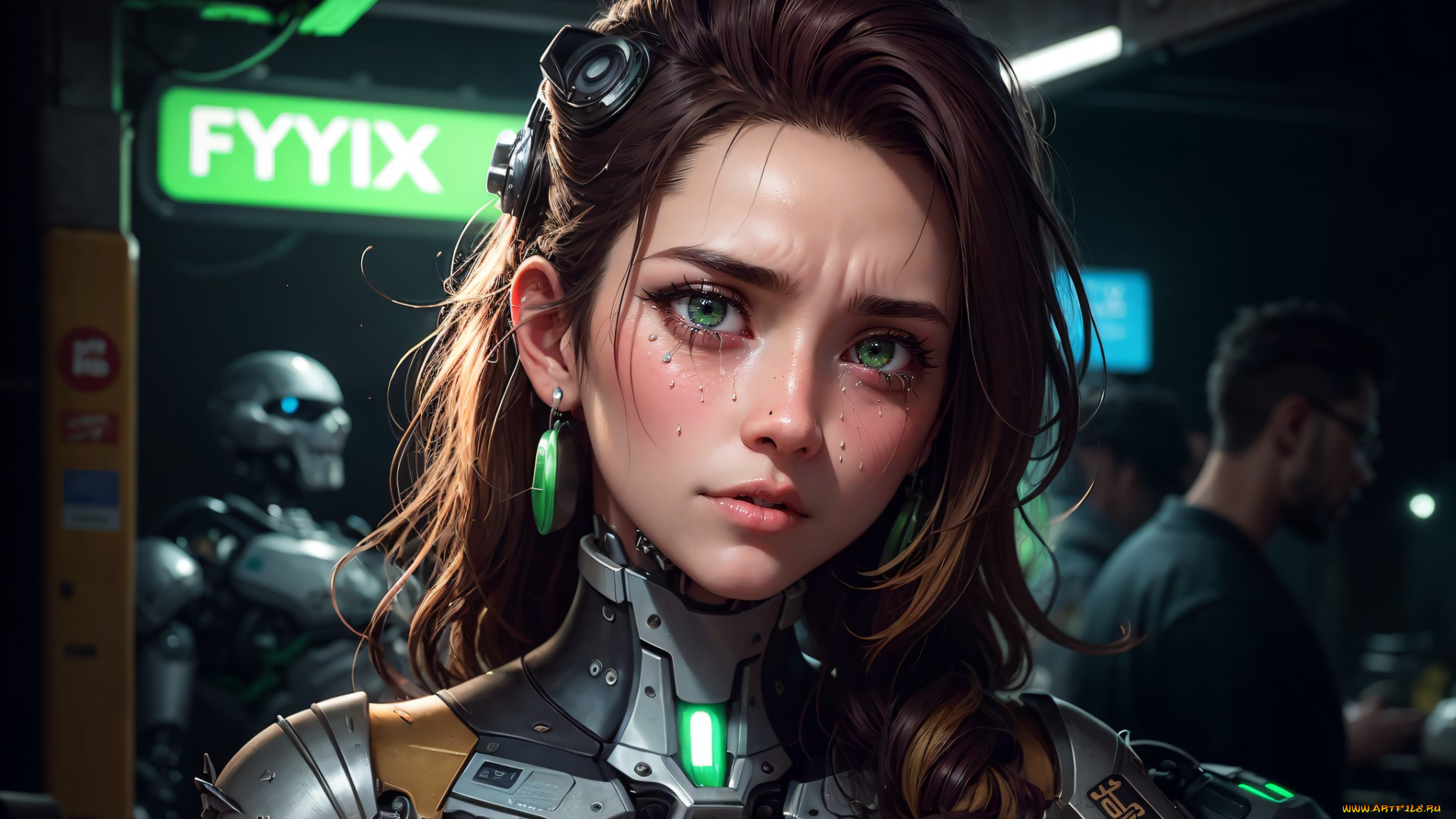 фэнтези, роботы, , киборги, , механизмы, нейросети, графика, нейроарт, ai, art, нейронные, сети, рисунки, нейро, искусство, девушка, киборг