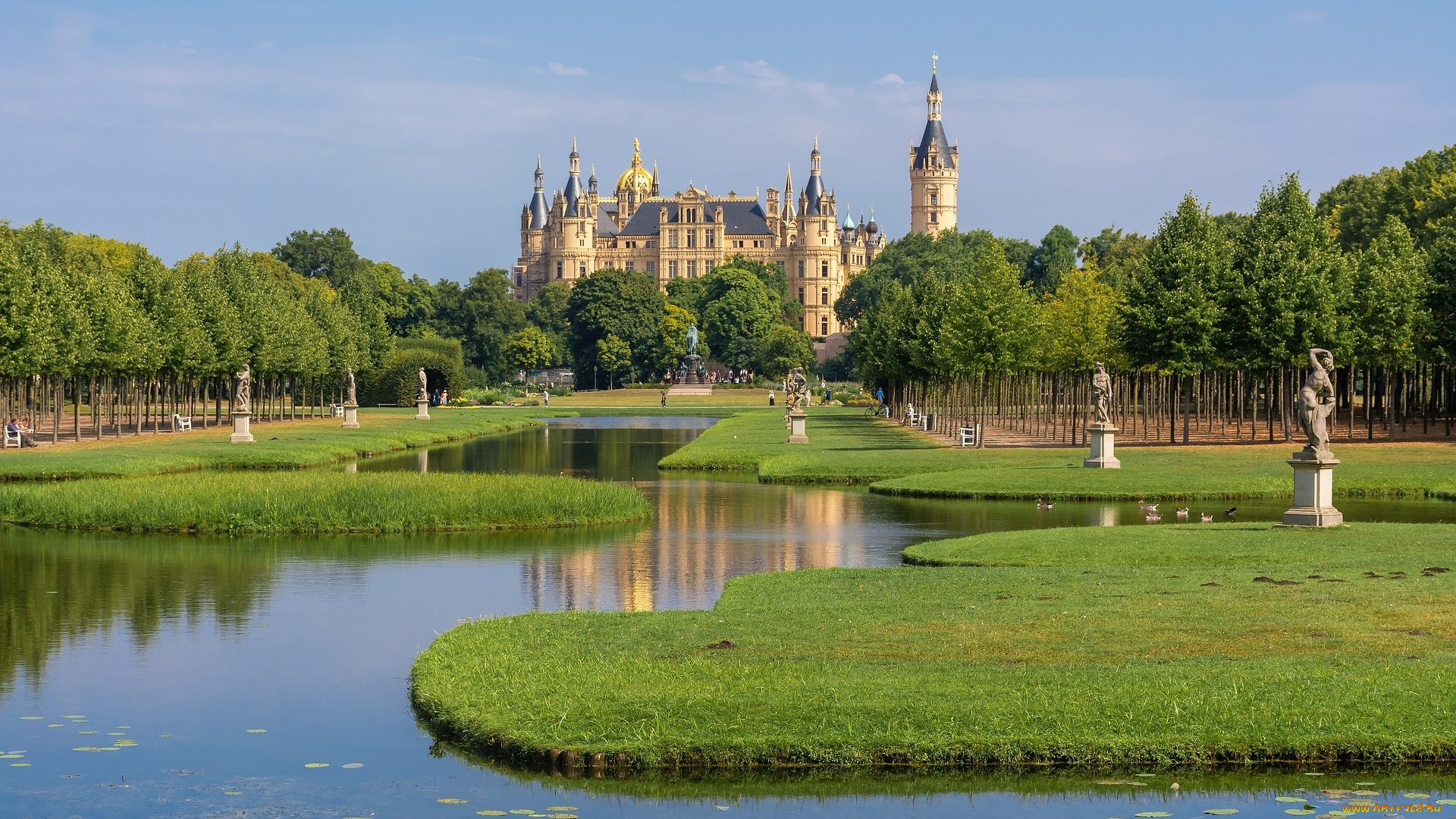 schwerin, castle, germany, города, замок, шверин, , германия, schwerin, castle