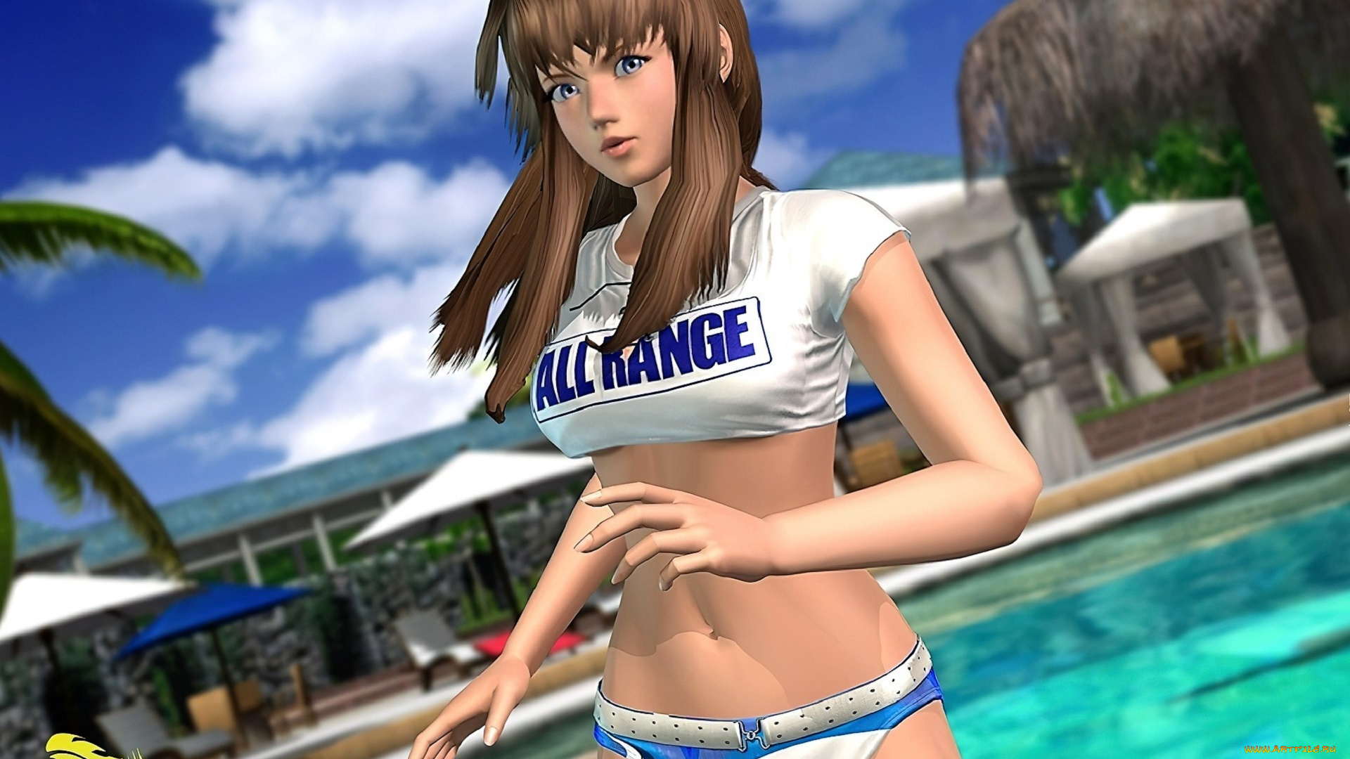 видео, игры, dead, or, alive, , xtreme, 2, девушка, топ, бассейн