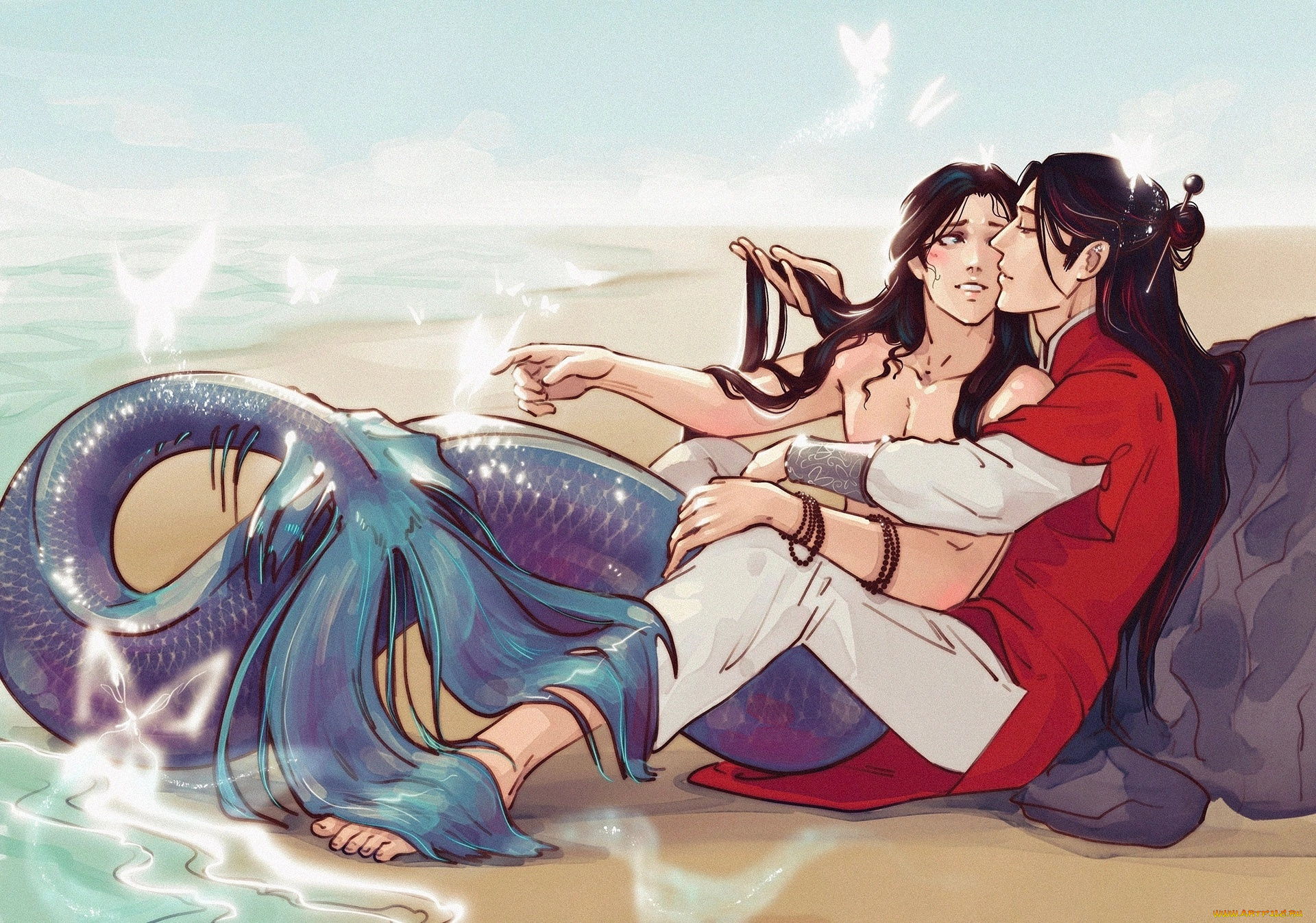 аниме, tian, guan, ci, fu, се, лянь, хуа, чэн