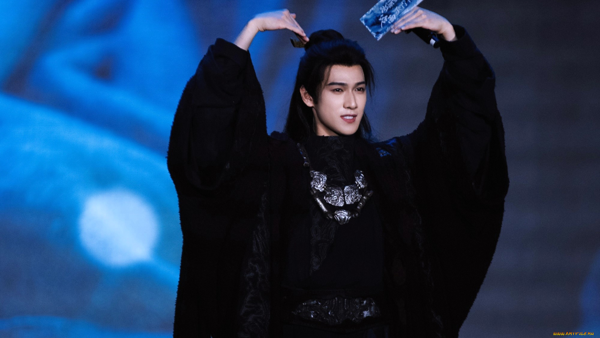 li, yun, rui, мужчины, -unsort, актер, наряд, микрофон, сцена, жест