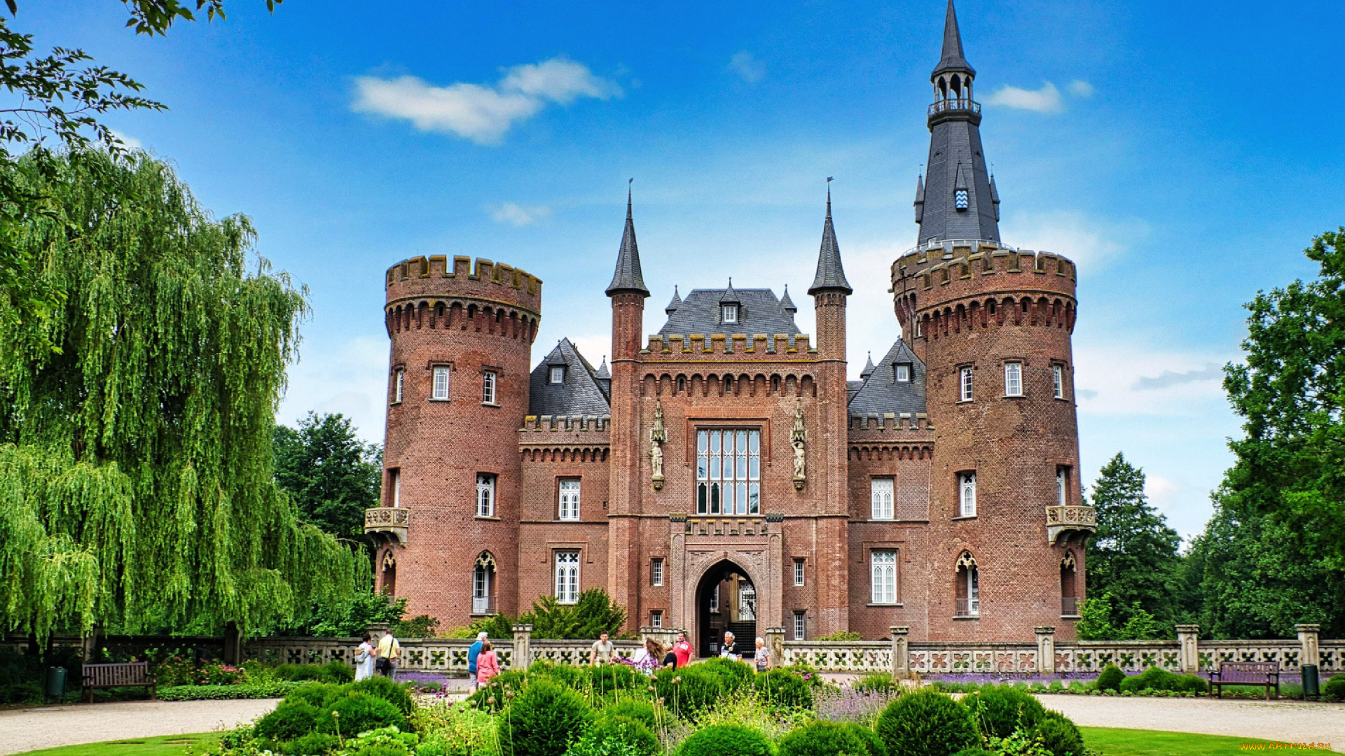 moyland, castle, города, замки, германии, moyland, castle