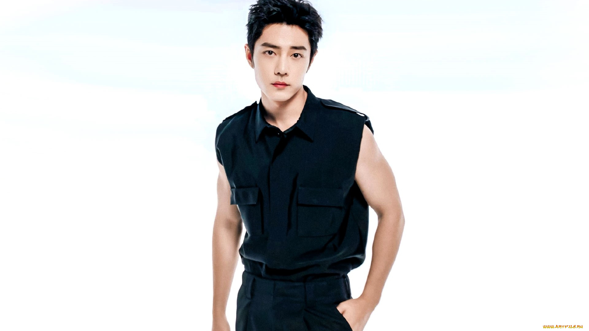 мужчины, xiao, zhan, актер, наряд, безрукавка