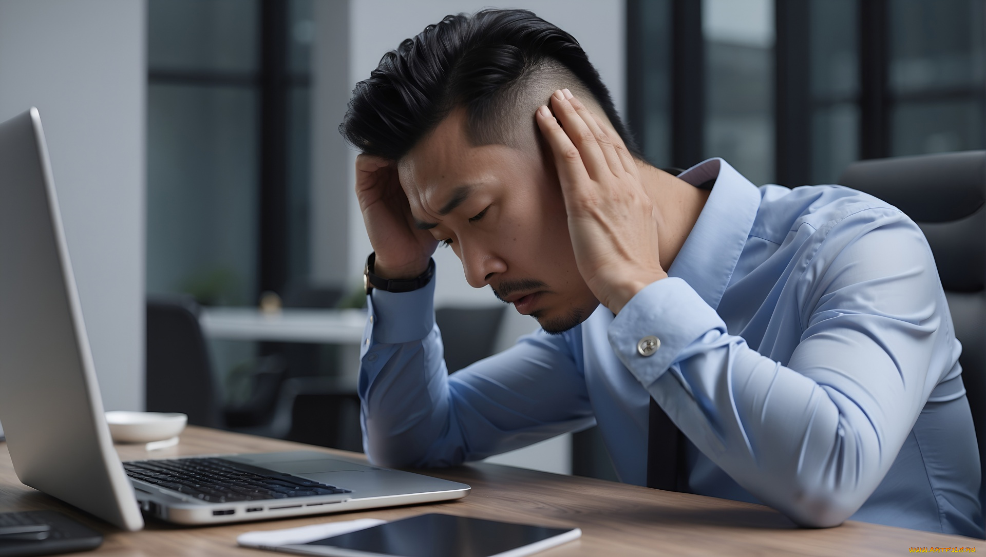 3д, графика, люди, , people, ноутбук, мужчина, брюнет, жест