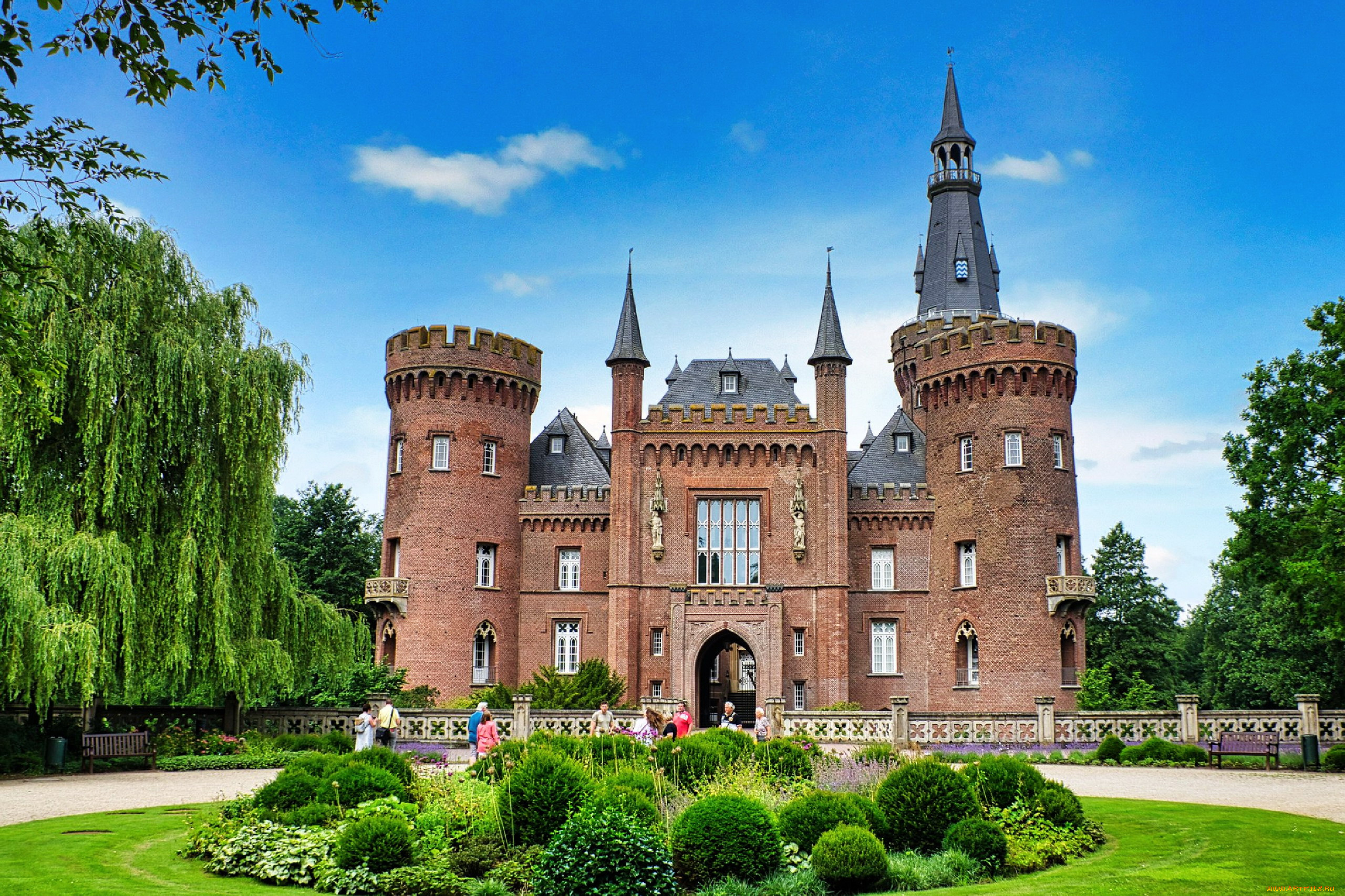 moyland, castle, города, замки, германии, moyland, castle