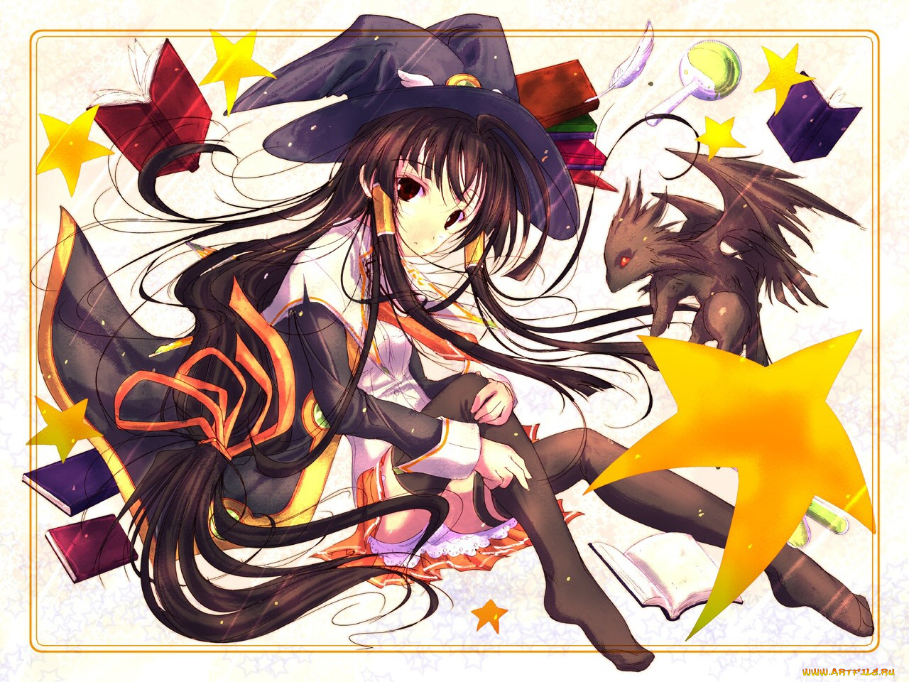 аниме, halloween, magic