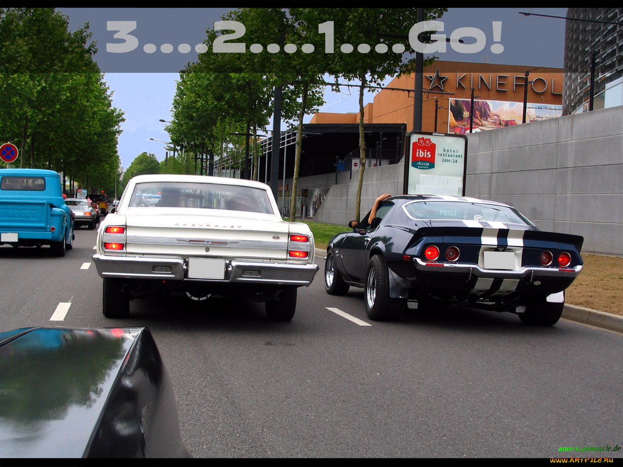 автомобили, разные, вместе