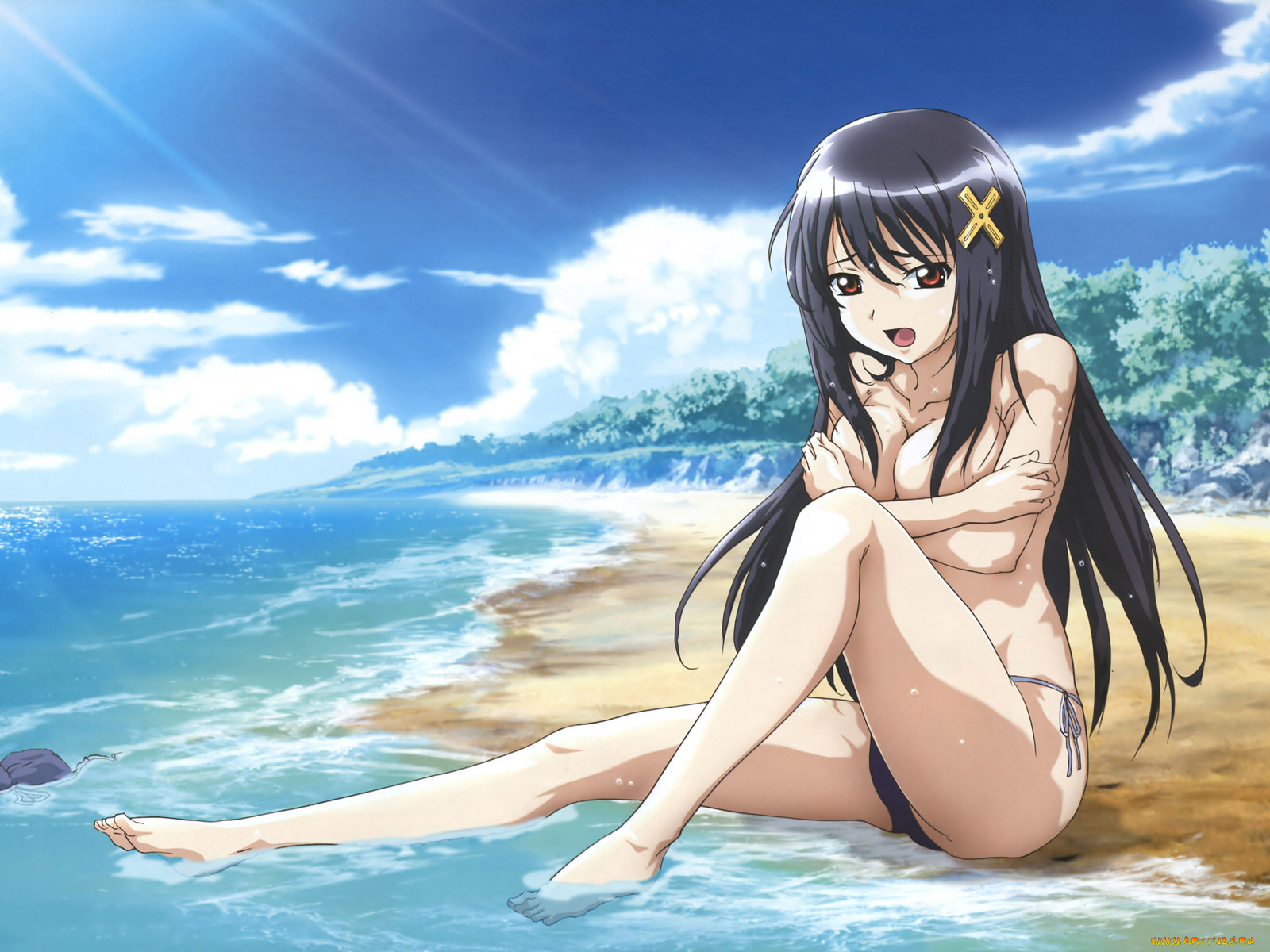 аниме, promising, to, the, blue, sky