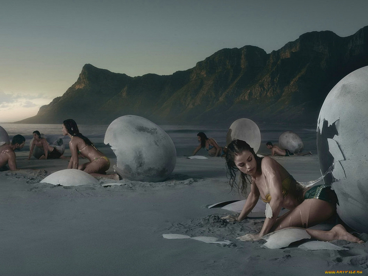 птенцы, фэнтези, люди