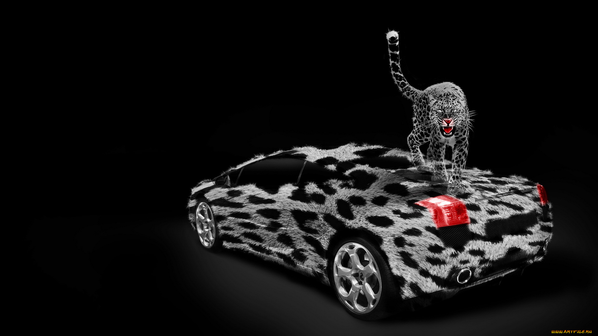 автомобили, виртуальный, тюнинг, тигр, авто