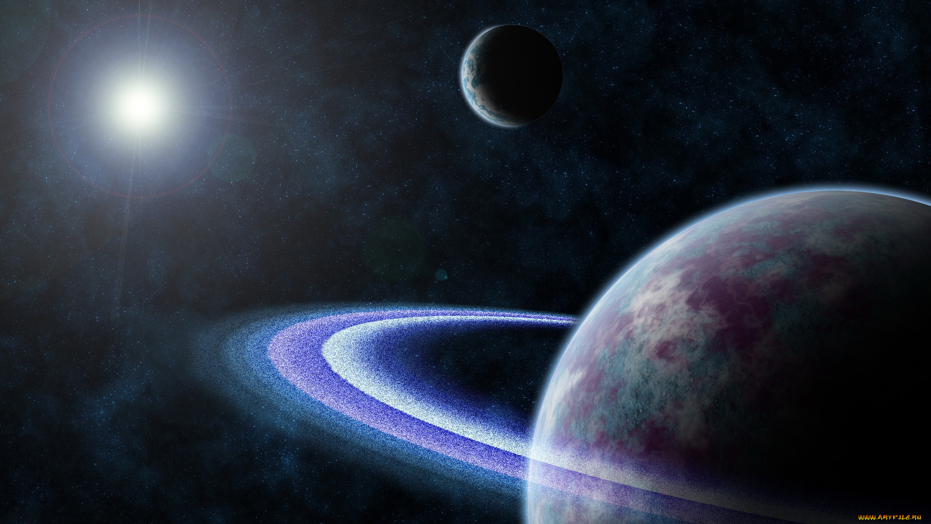 космос, арт, планеты