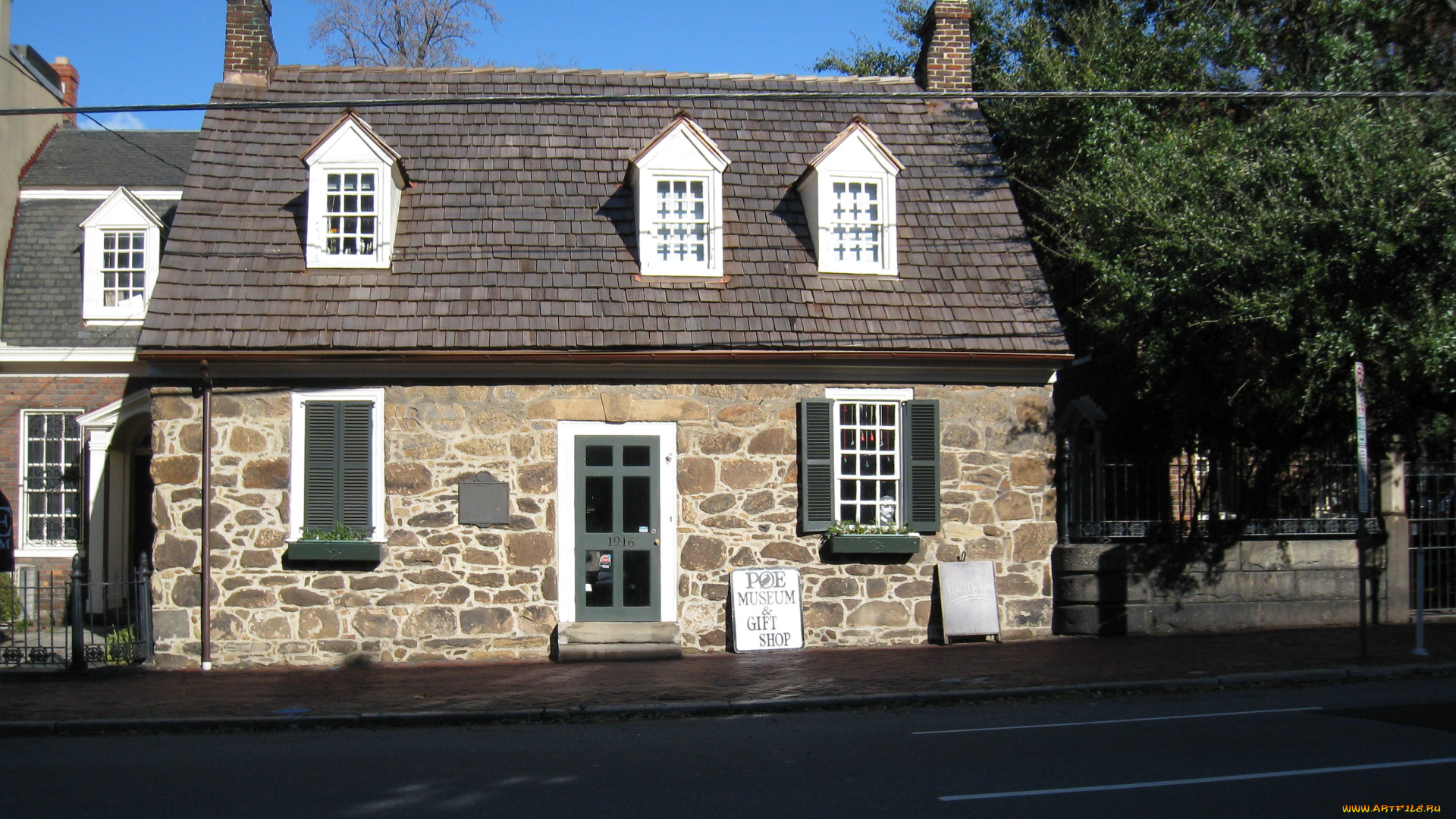 музей, эдагра, аллана, по, города, здания, дома