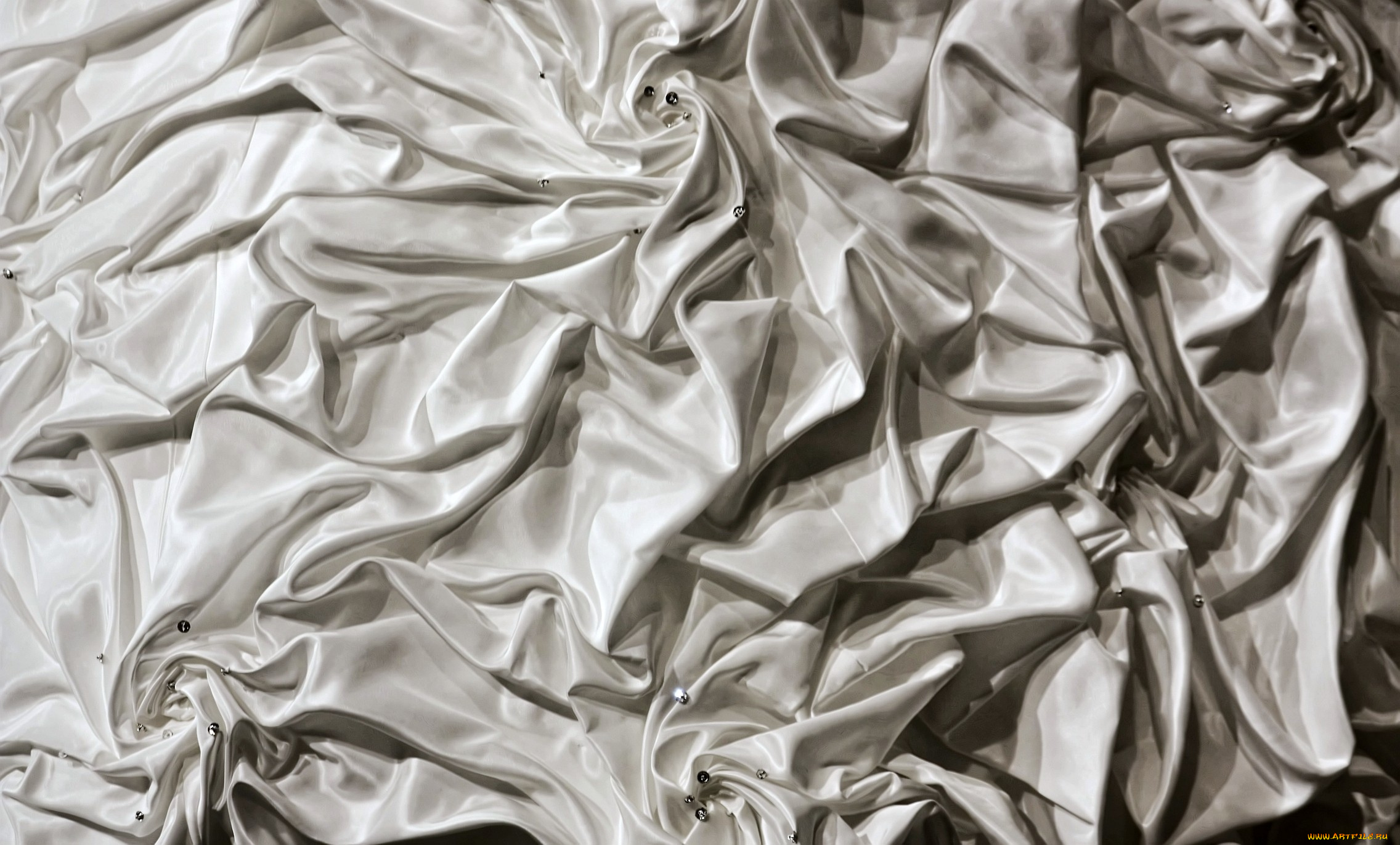 разное, текстуры, складки, атлас, белый