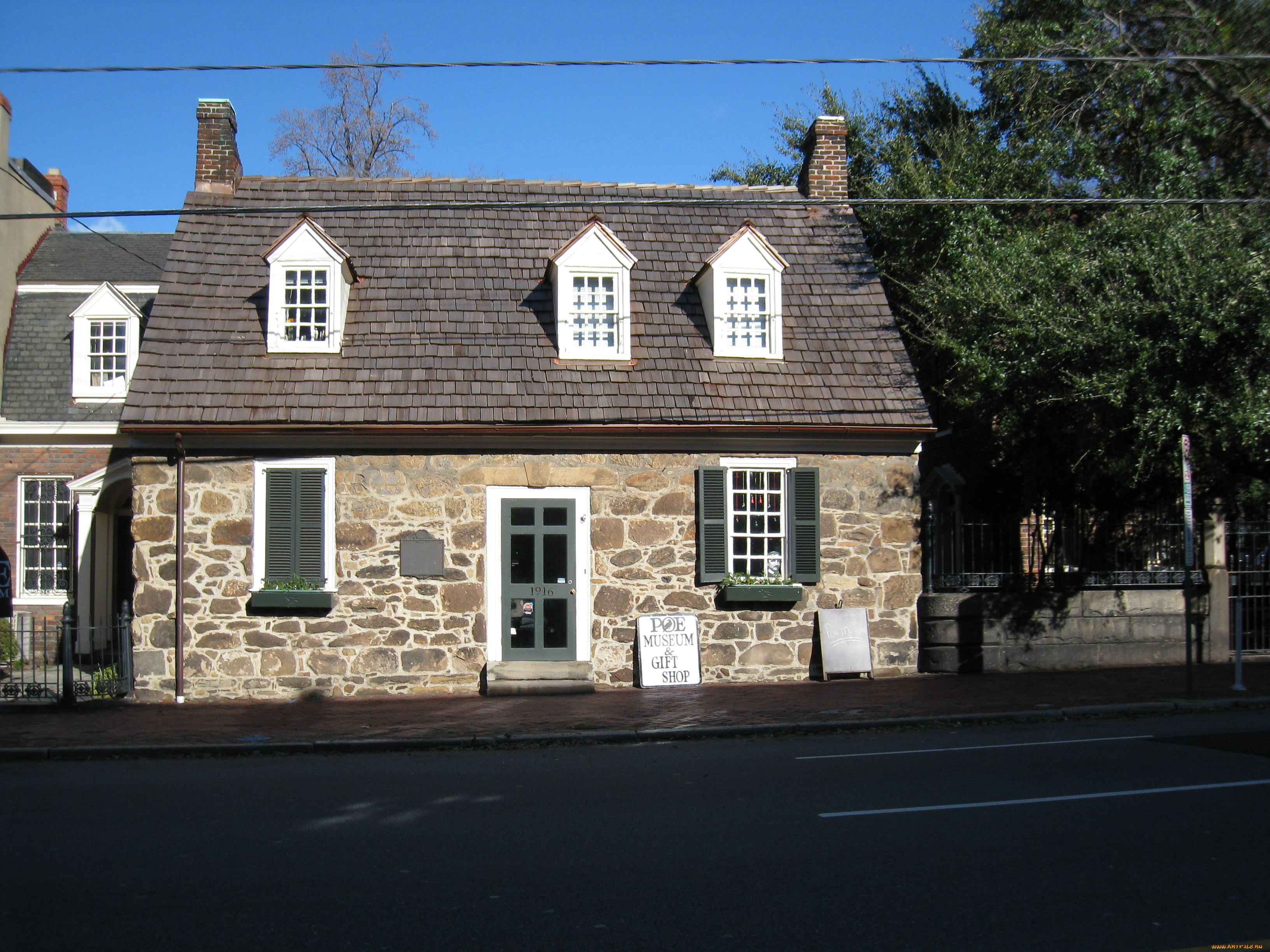 музей, эдагра, аллана, по, города, здания, дома