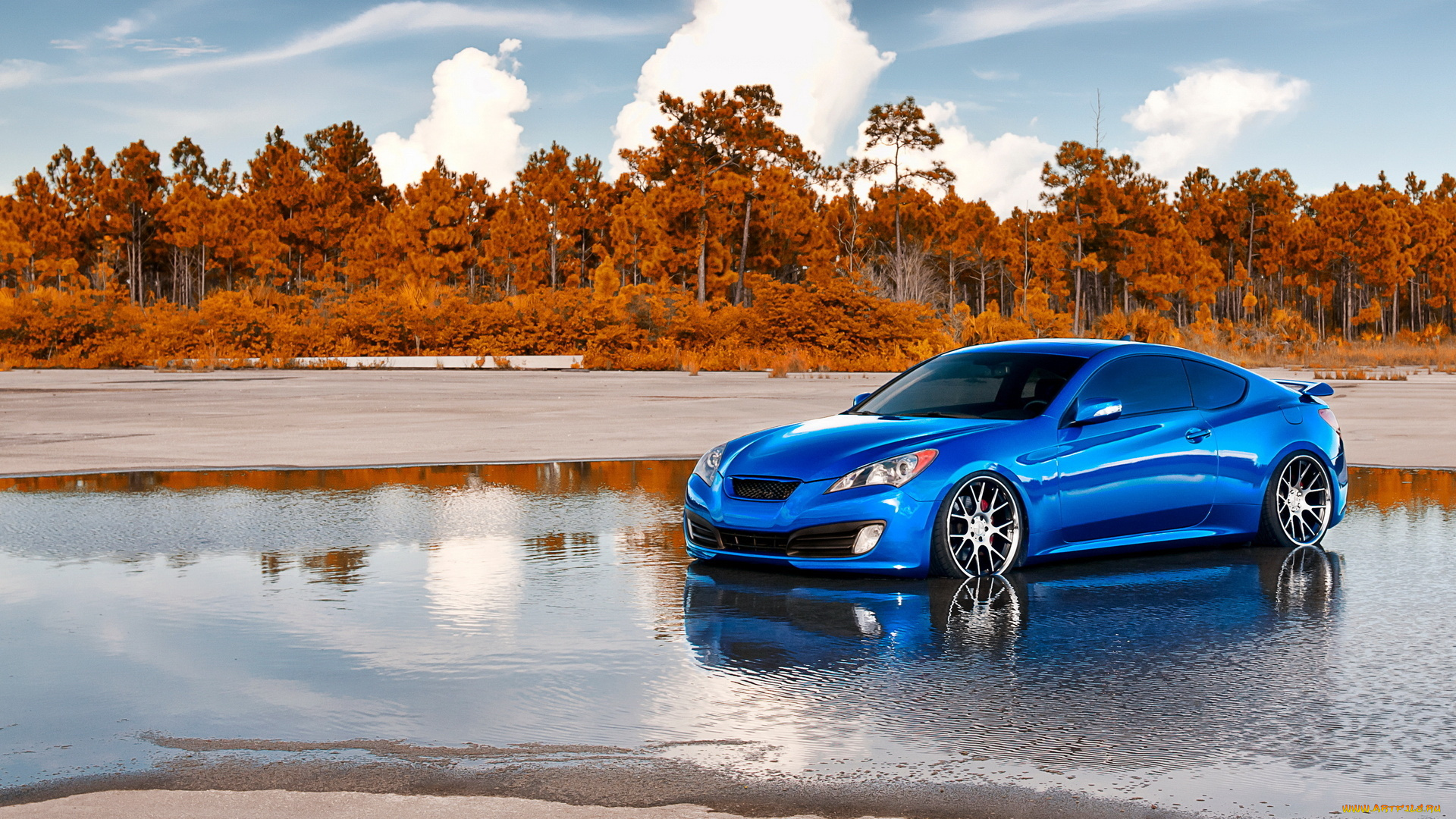 автомобили, hyundai, синий