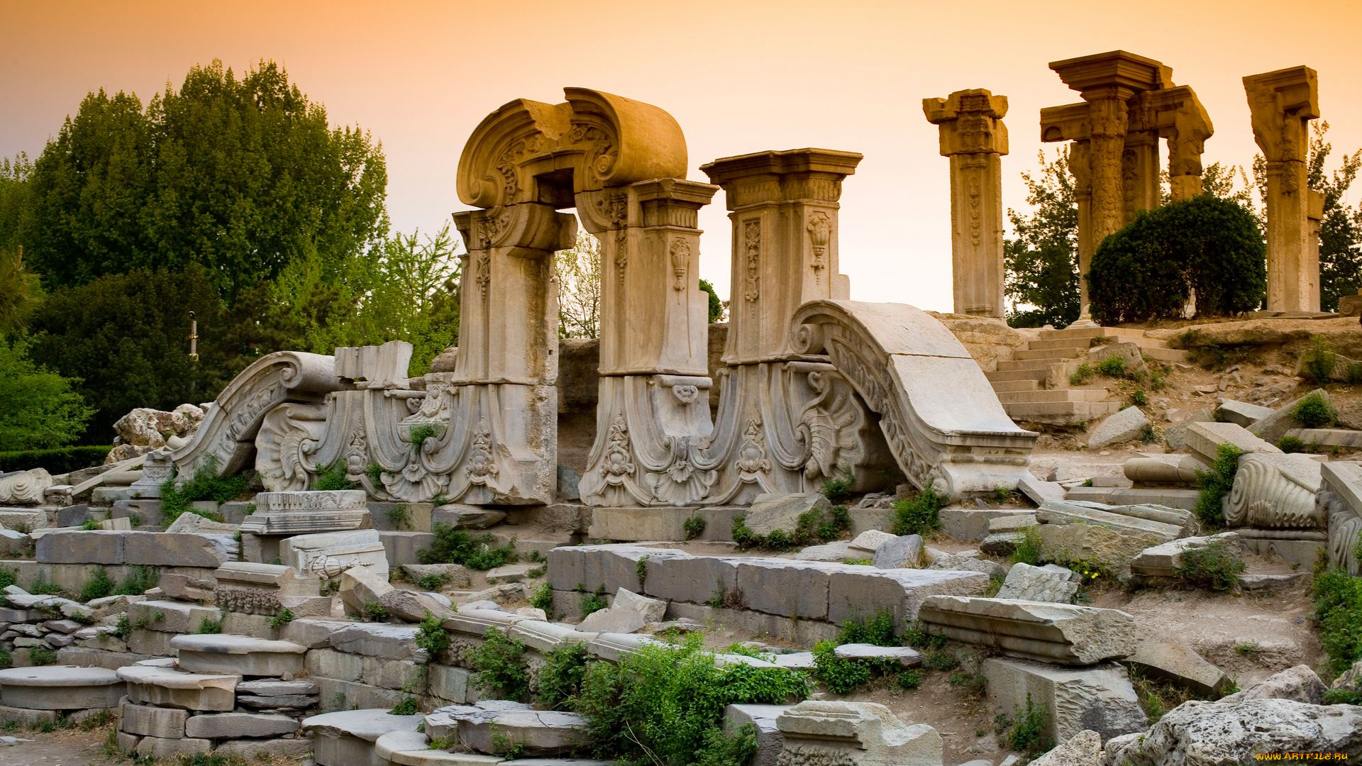 города, исторические, архитектурные, памятники, руины