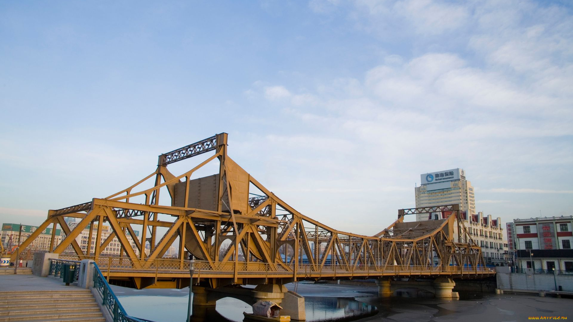 города, мосты, мост, река