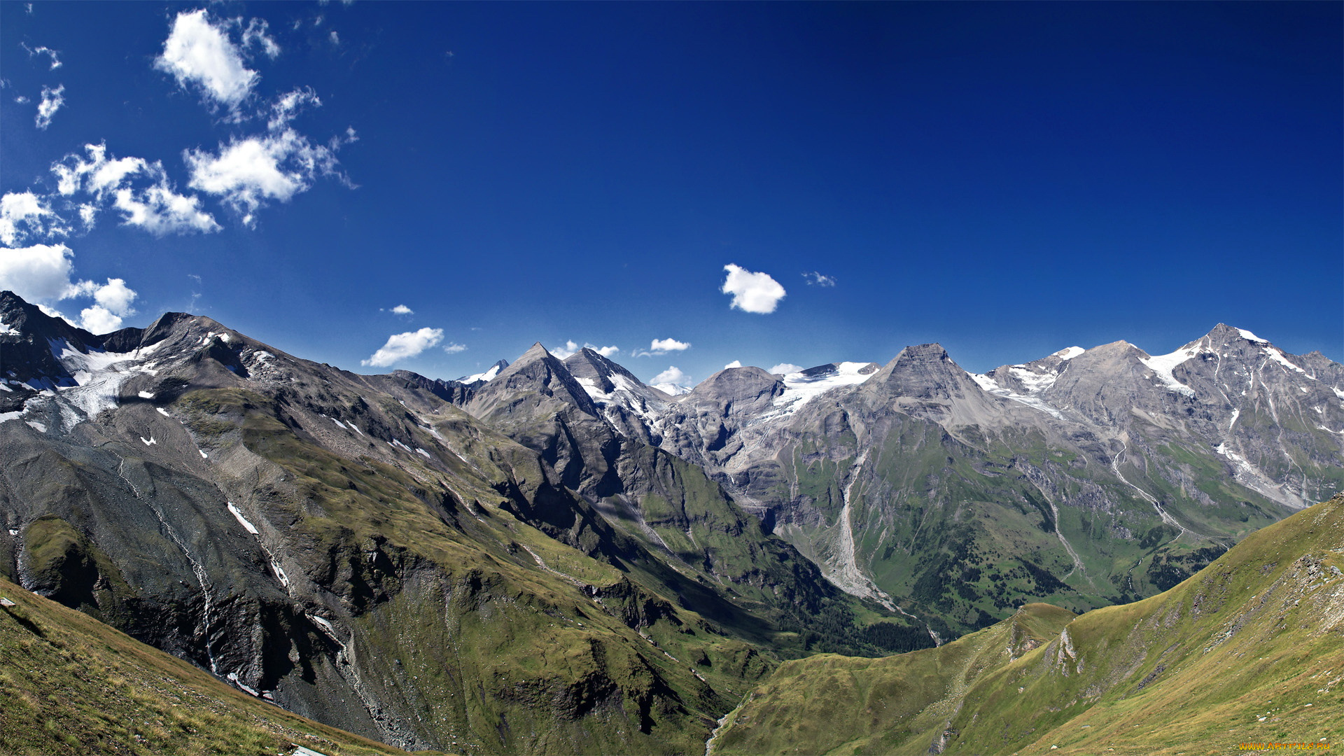 природа, горы, облака