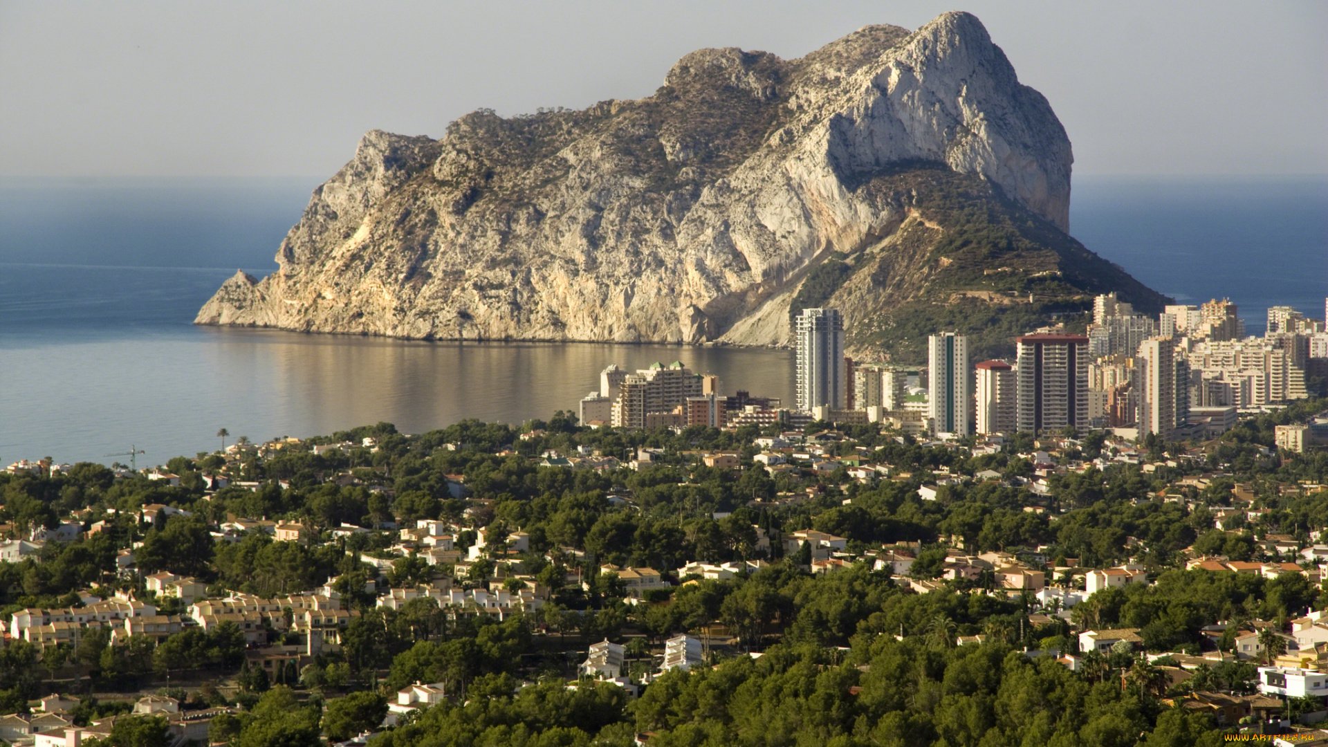 calpe, costa, blanca, spain, города, панорамы, кальп, коста-бланка, испания, средиземное, море, побережье, скала, пейзаж