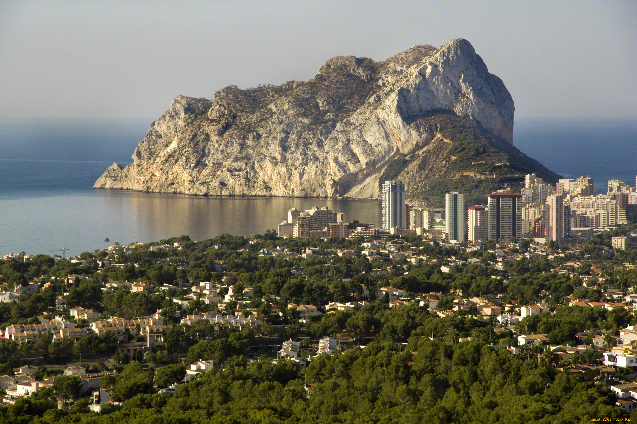 calpe, costa, blanca, spain, города, панорамы, кальп, коста-бланка, испания, средиземное, море, побережье, скала, пейзаж