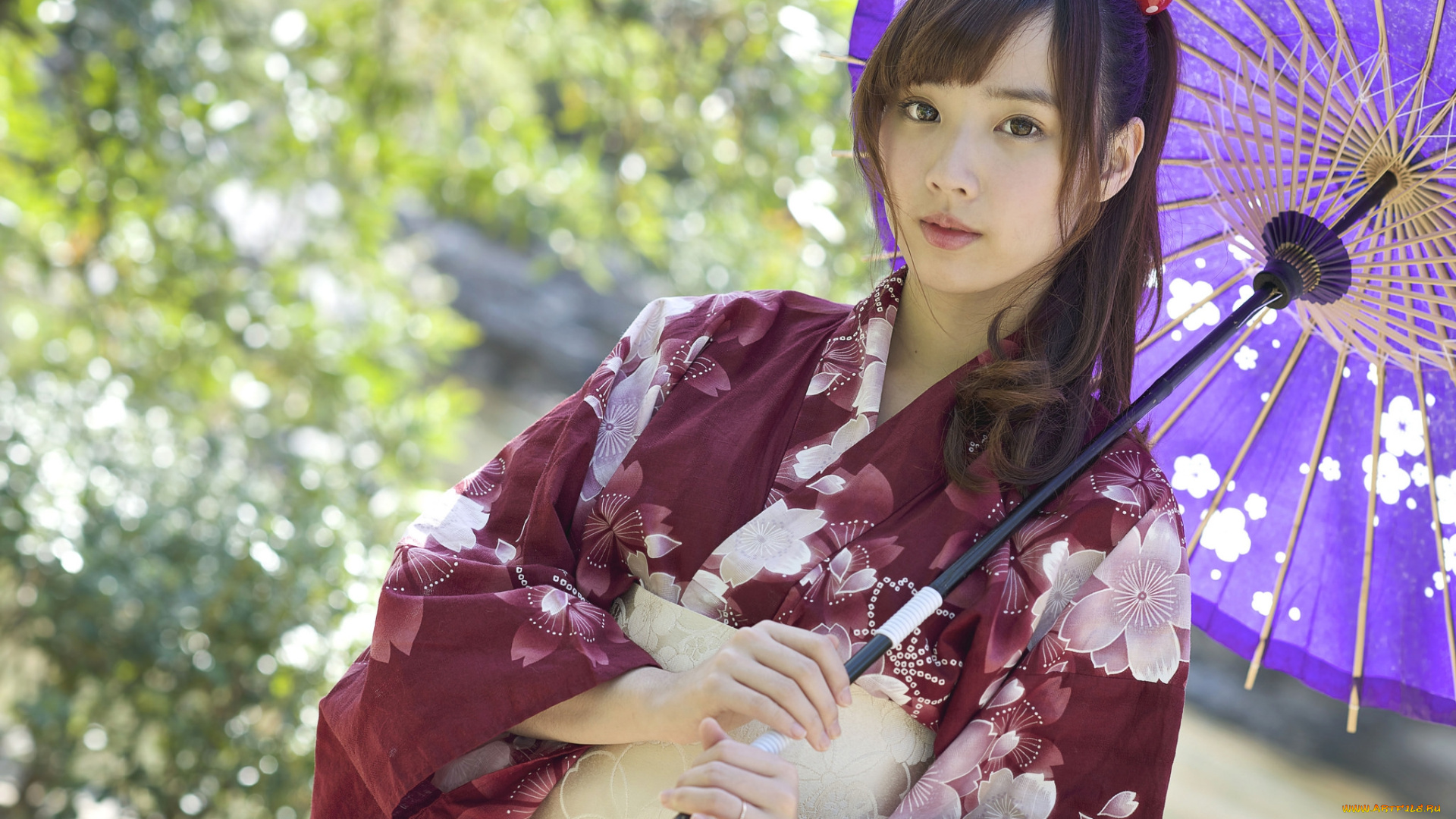 девушки, yu, chen, zheng, кимоно, японочка