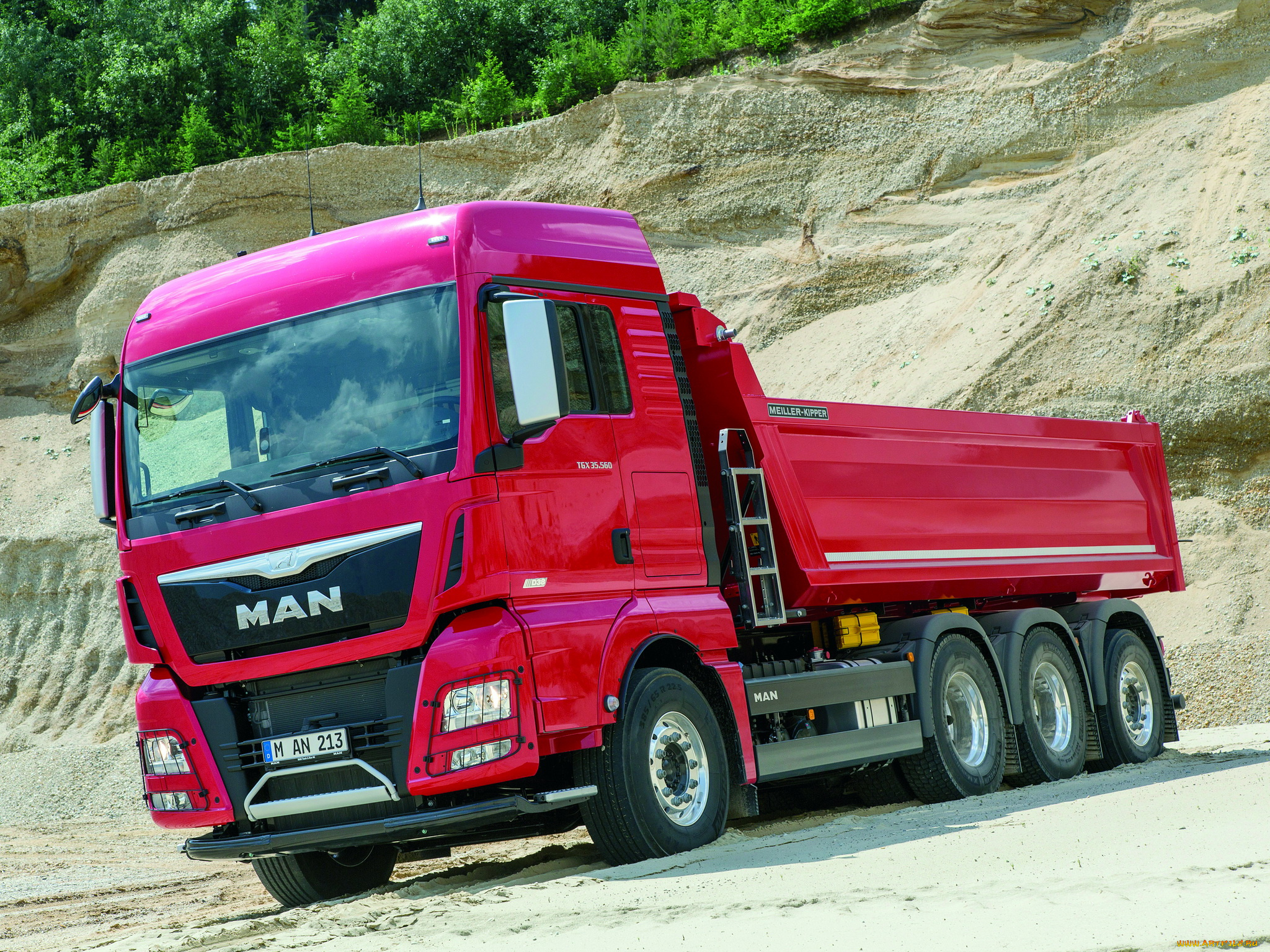 автомобили, man, 2014г, 8x4, 35-560, tgx, meiller-kipper