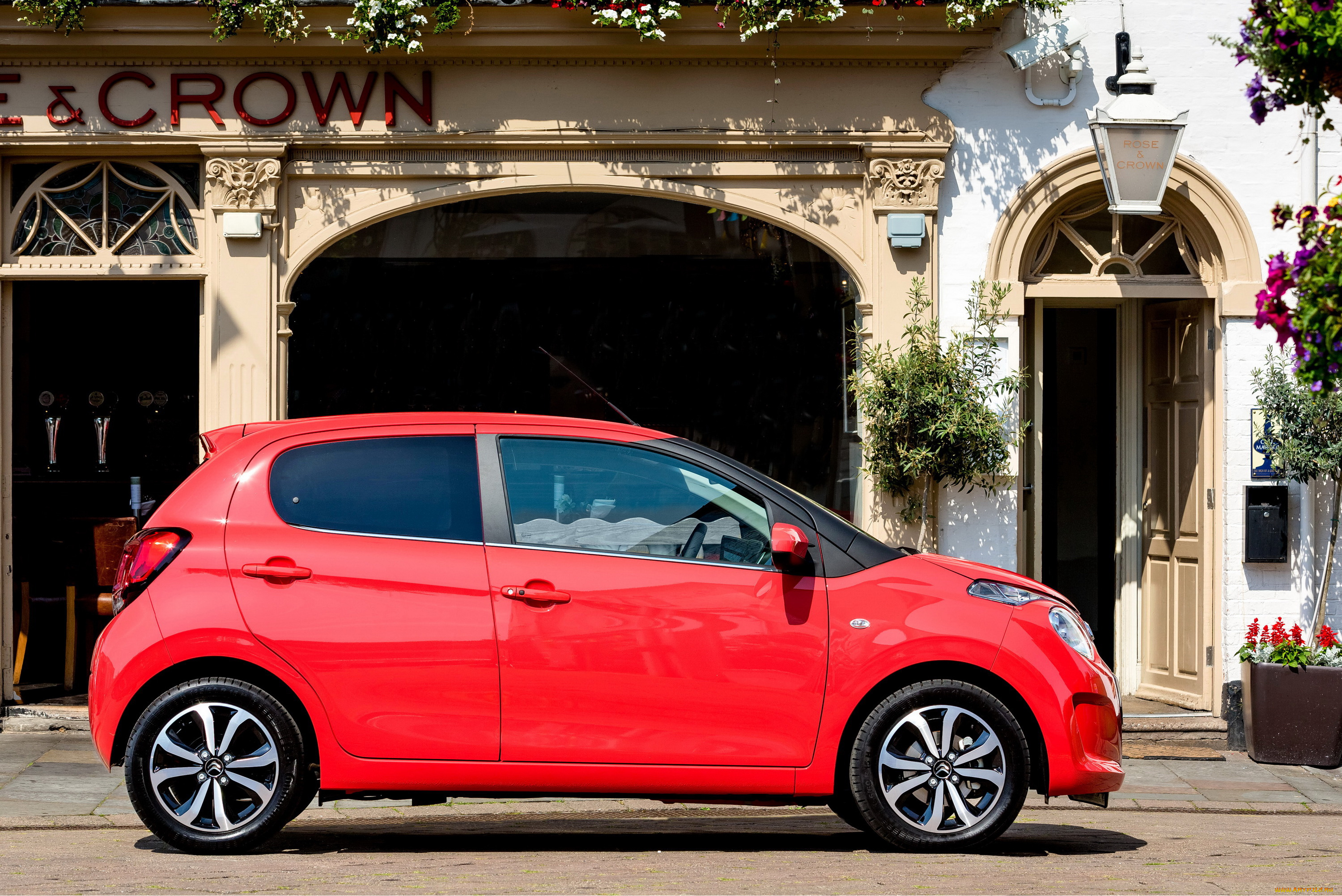 2014, citroen, c1, автомобили, citroen, сбоку, красный