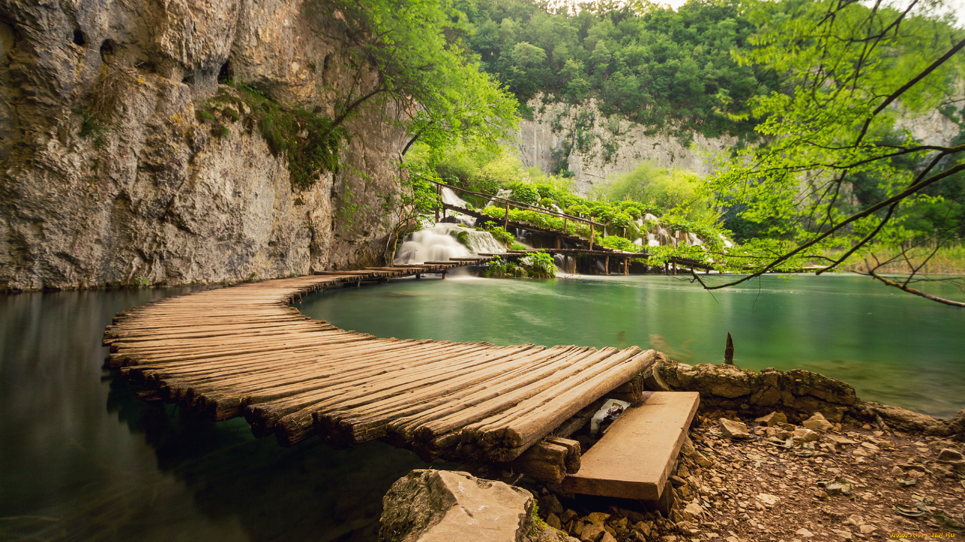 природа, реки, озера, мостки, река