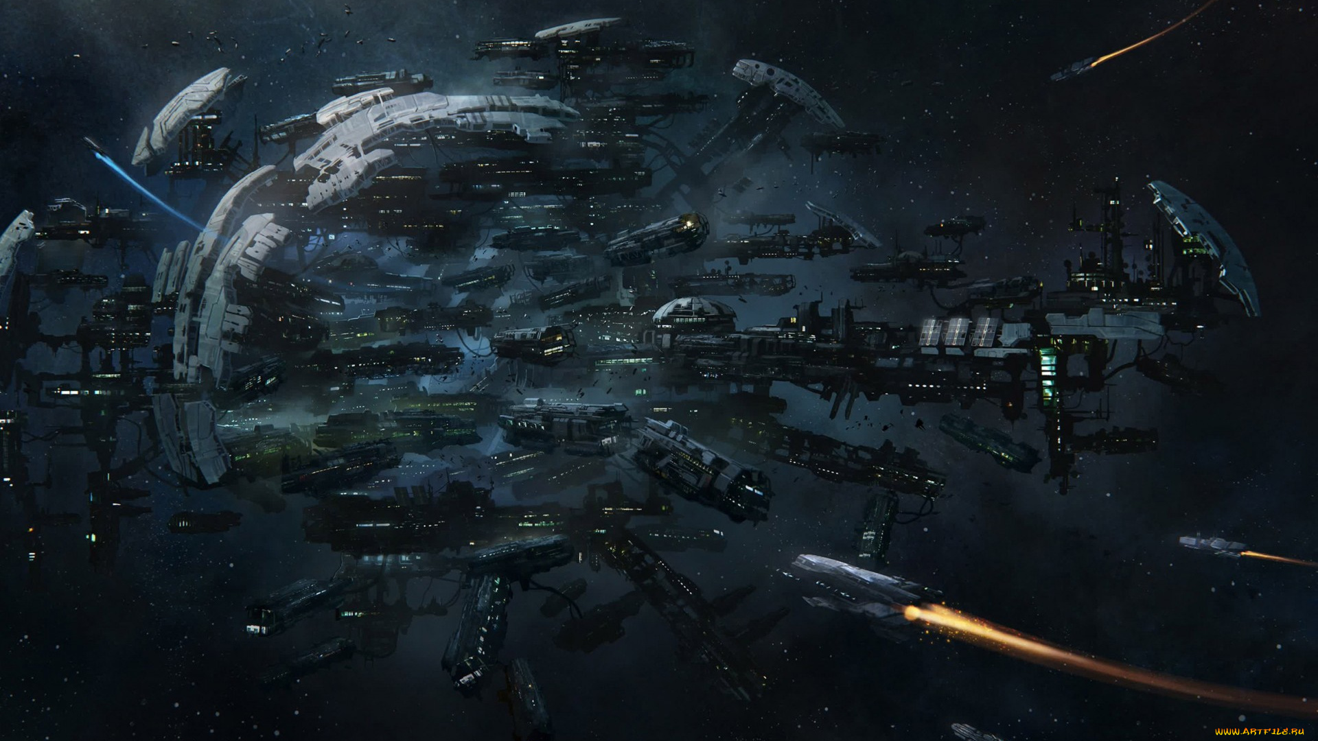 видео, игры, star, citizen, звезды, вселенная, полет, космические, корабли