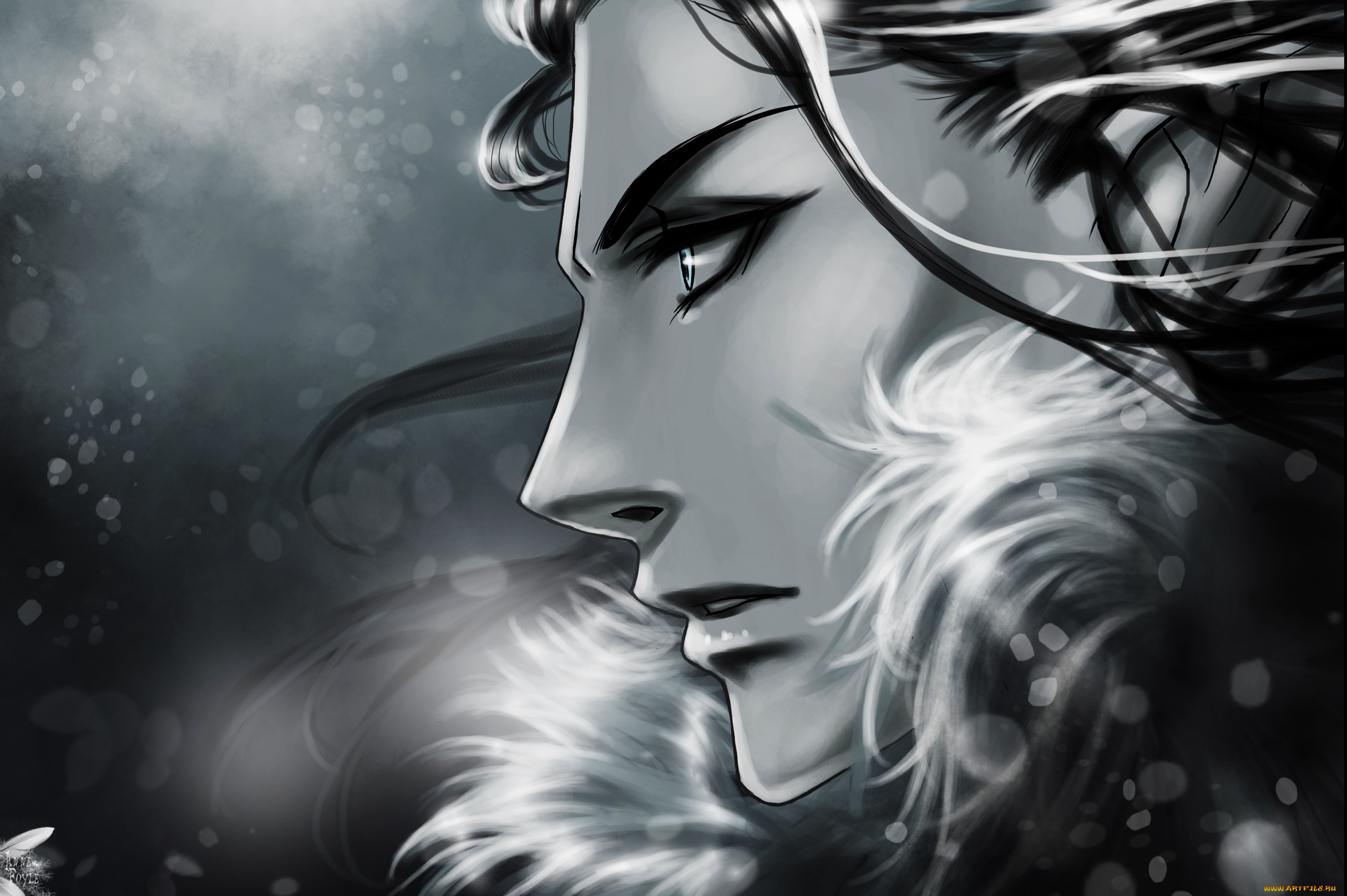 фэнтези, люди, арт, laufey, эльф, парень