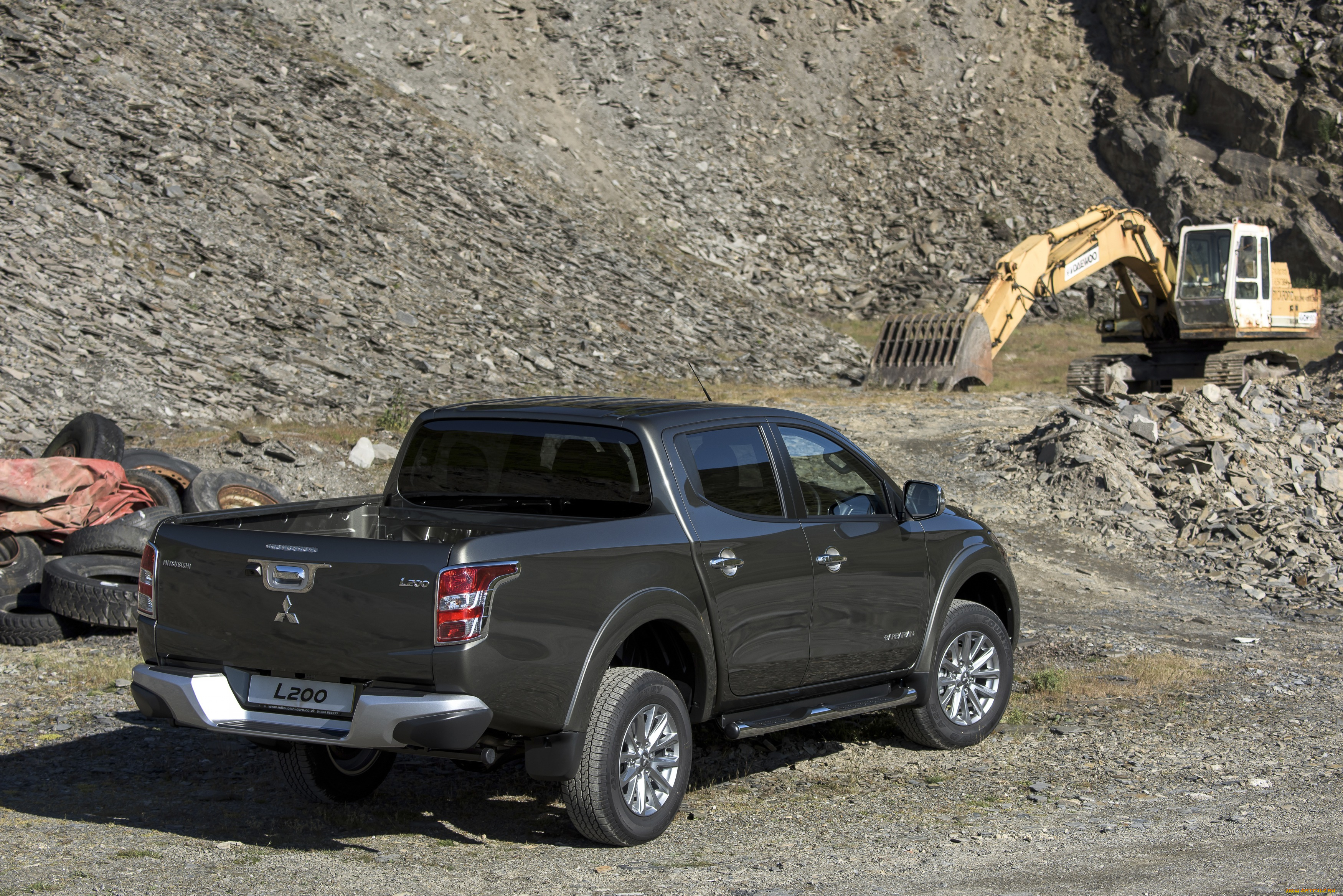 автомобили, mitsubishi, темный, 2015г, barbarian, l200