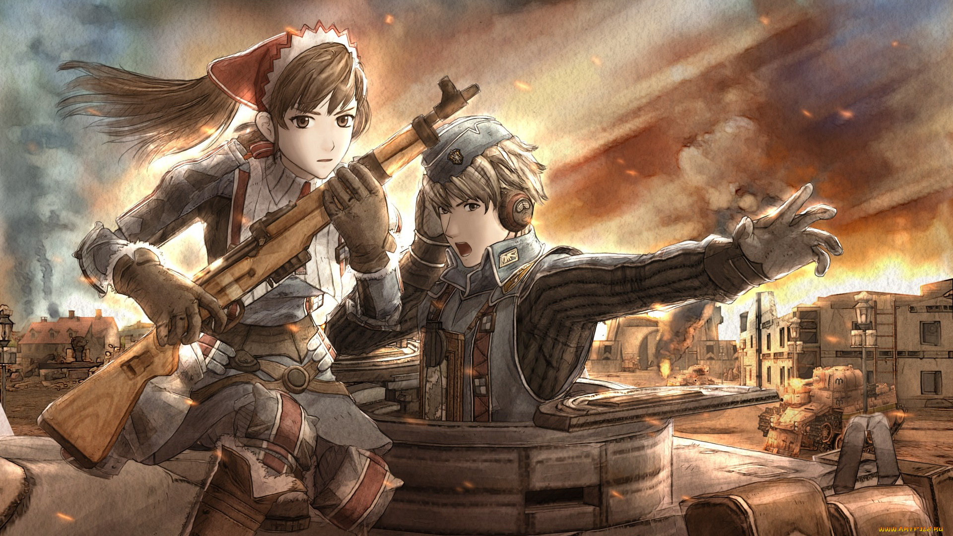аниме, valkyria, chronicles, хроники, валькирии, valkyria, chronicles