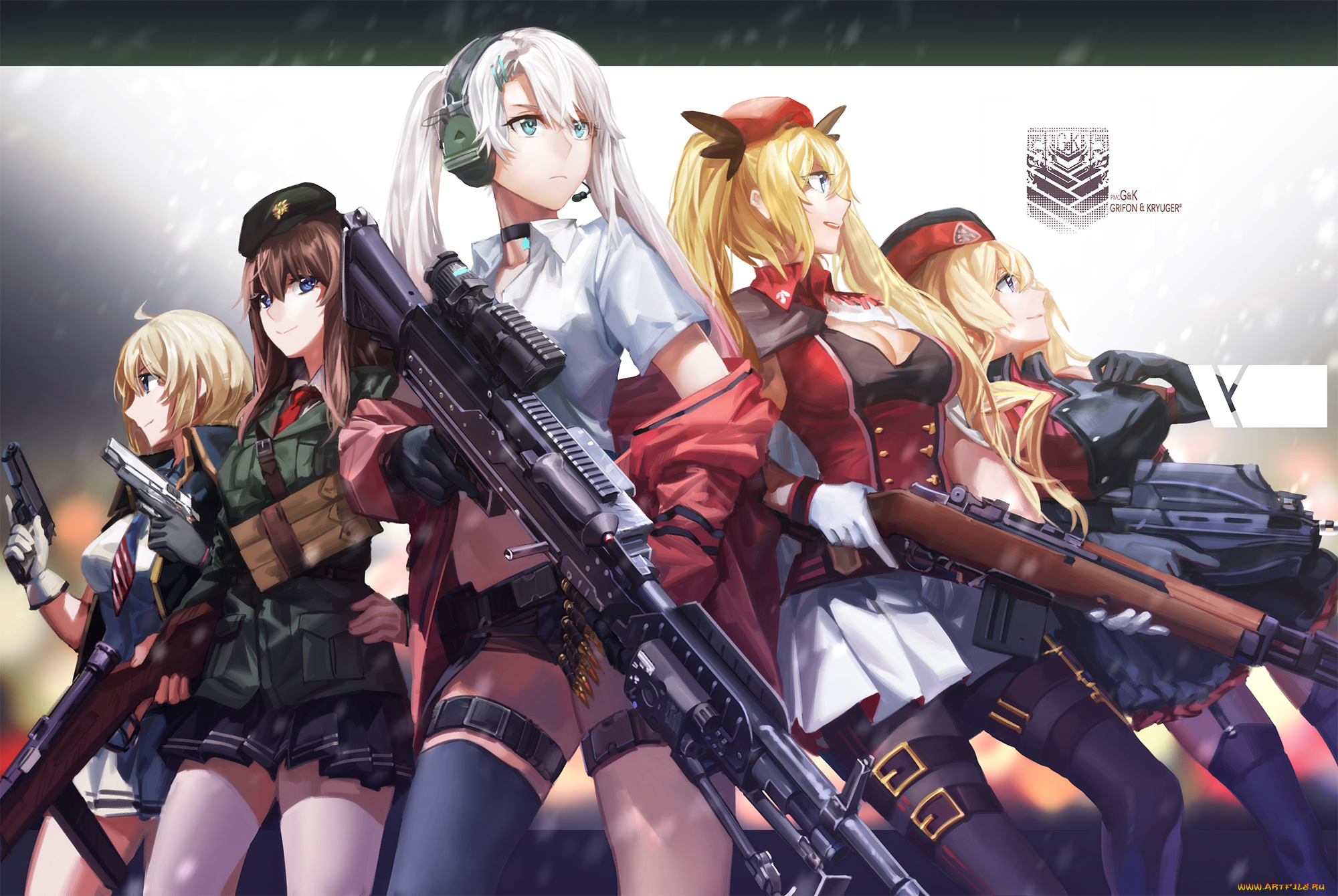 аниме, girls, frontline, girls, frontline