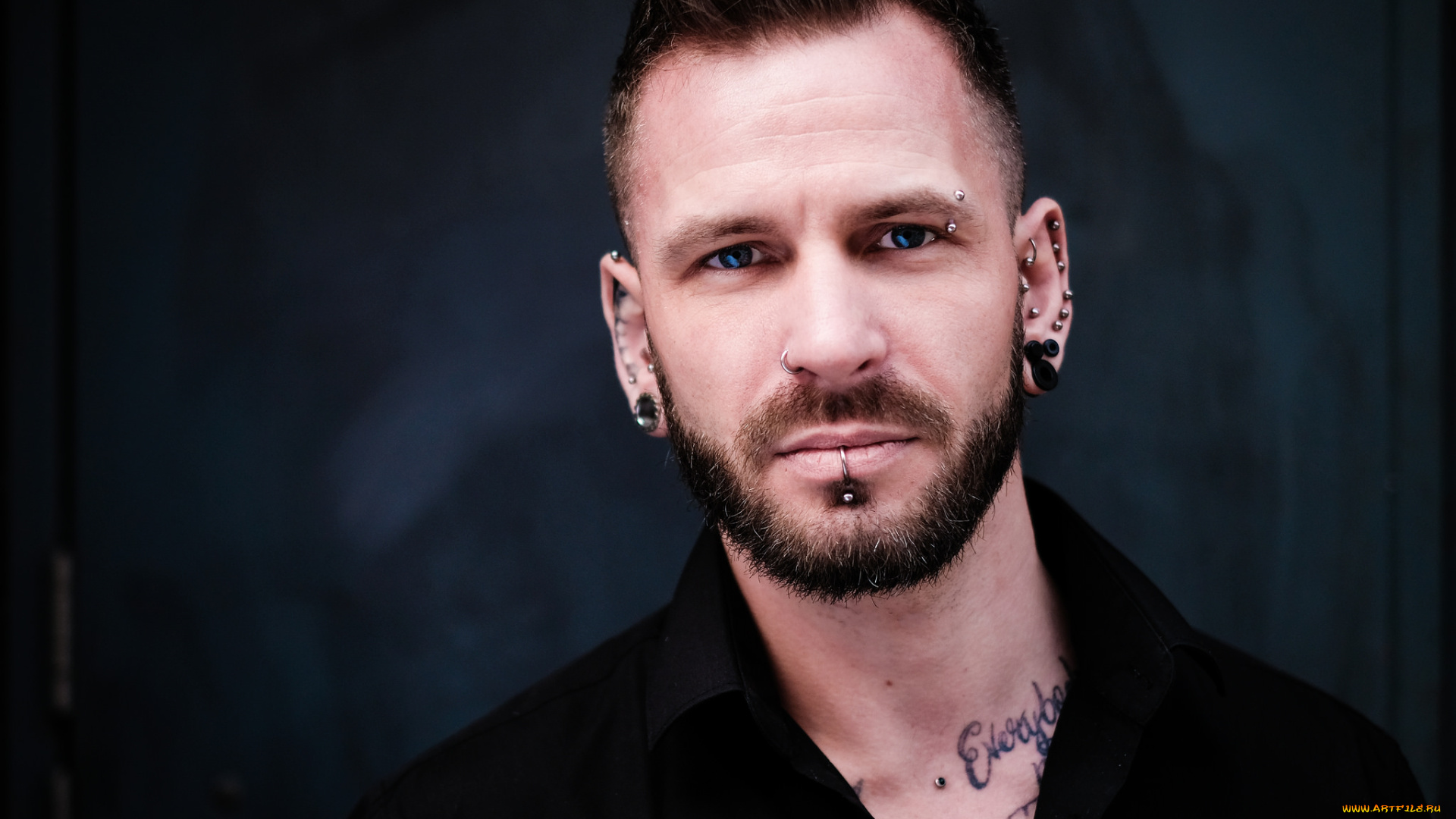 мужчины, -, unsort, серьги, мужчина, рубашка, бородка