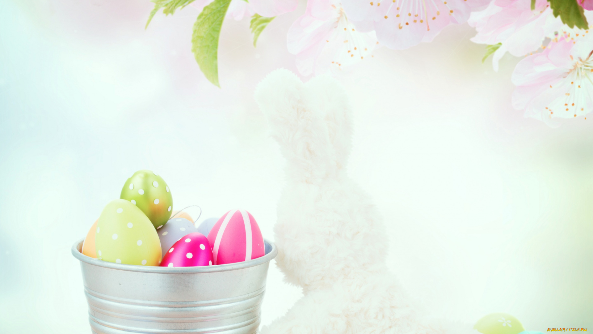 праздничные, пасха, цветы, крашенки, ведро, игрушки, праздник, ветка