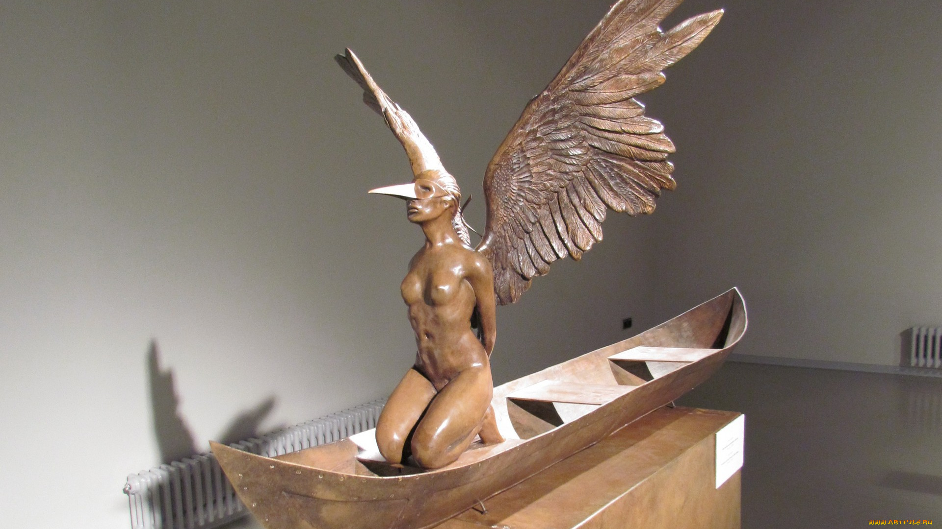 разное, рельефы, , статуи, , музейные, экспонаты, маска, крылья, лодка, женщина
