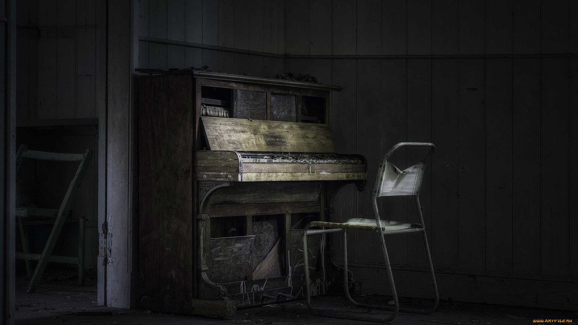 музыка, -музыкальные, инструменты, пианино, стул, помещение