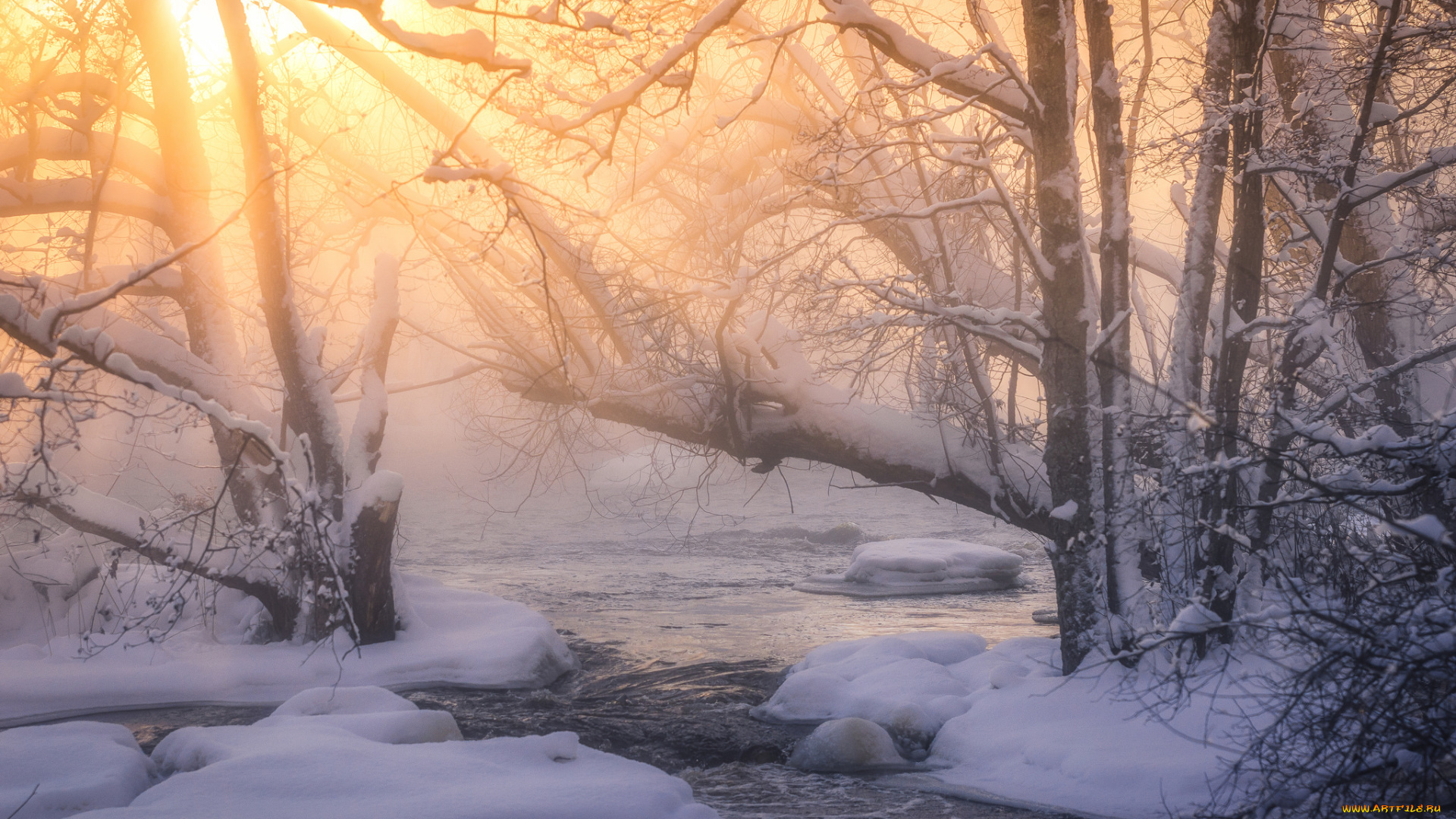 природа, зима, простор