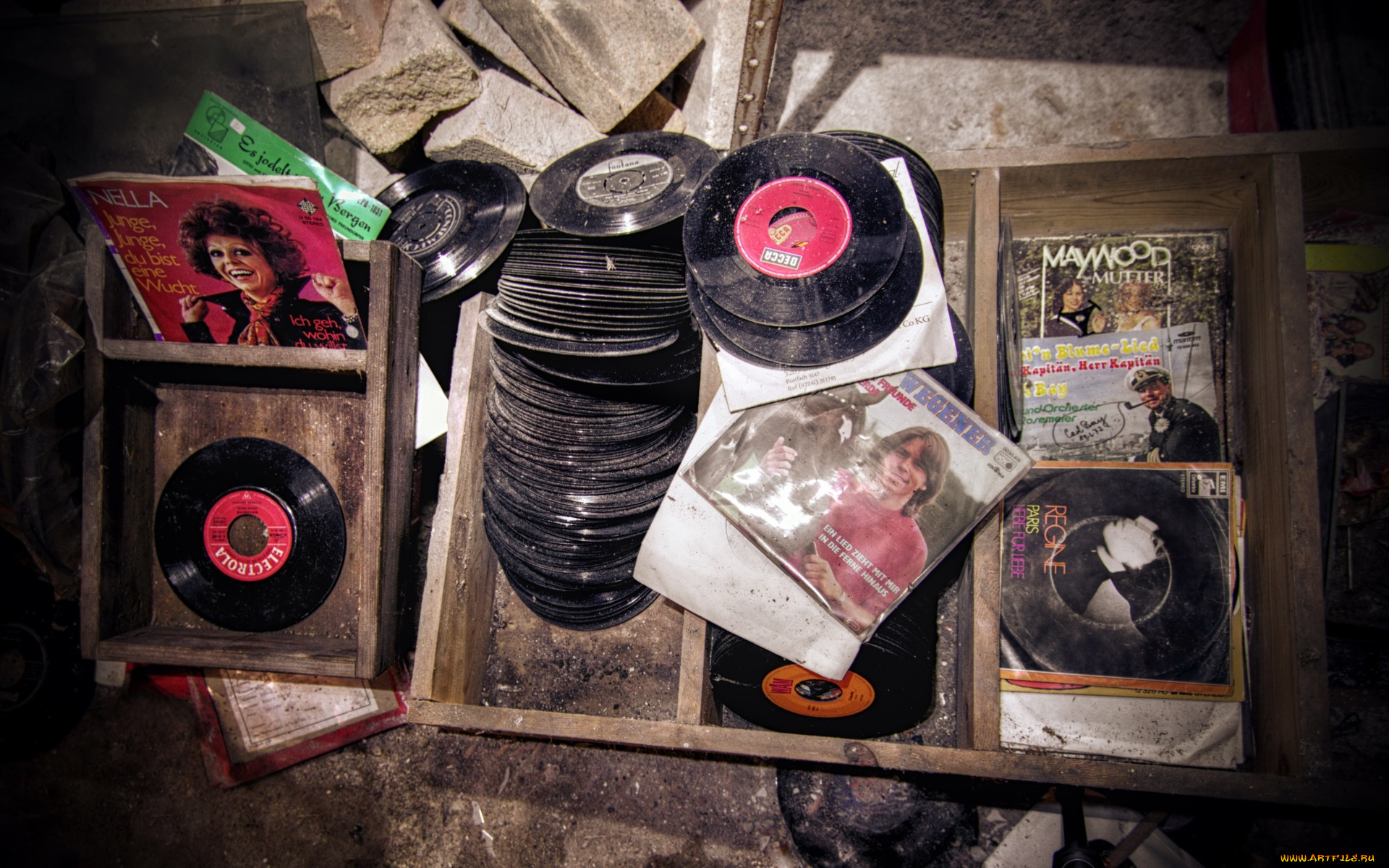 музыка, -другое, пластинка, обложка, ящик